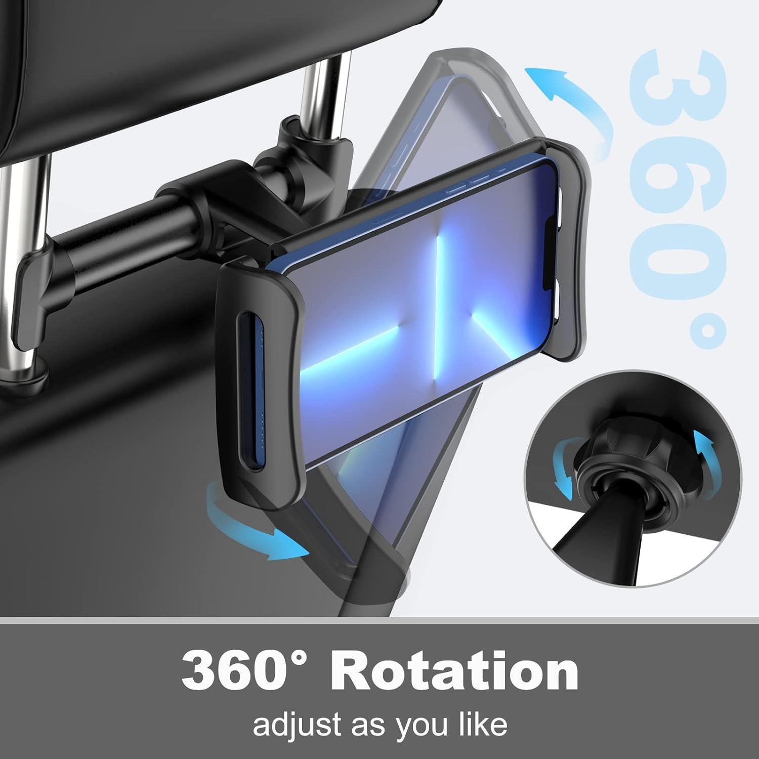 Soporte para Reposacabezas de Coche Uniwit Ajustable 4-11"