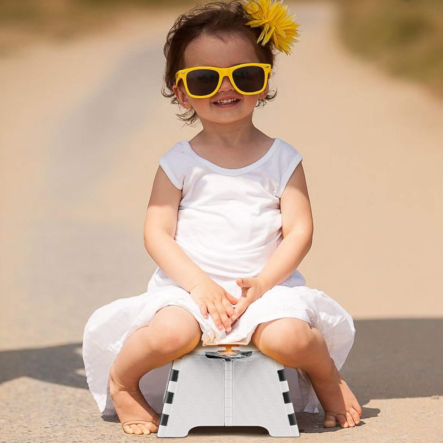 Asiento de Inodoro Portátil YUNHECAM para Bebés con 60 Bolsas