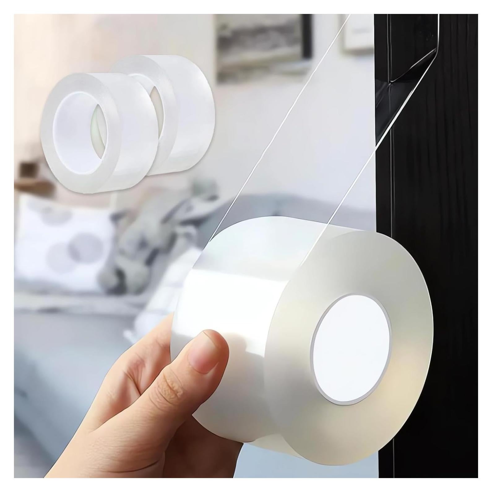 Cinta de Sellado Transparente ZLQHHYL 5 cm x 10 m 2 Rollos