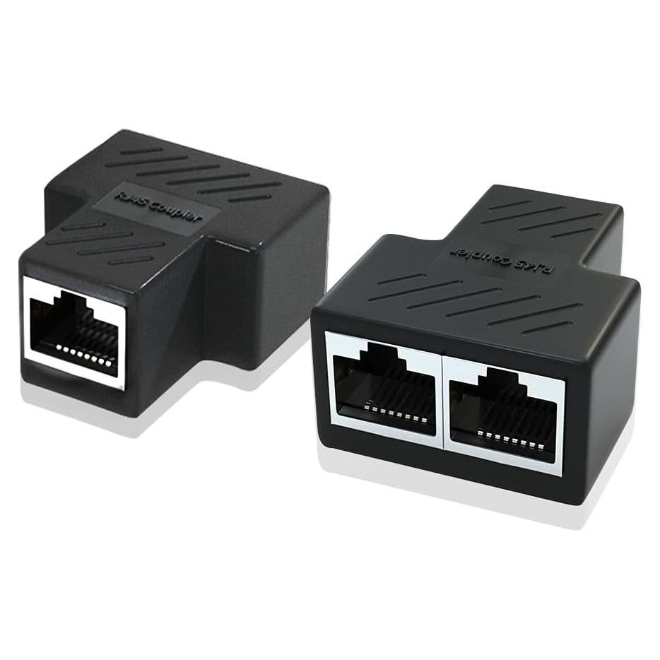 Divisor Ethernet RJ45 1 a 2 Puertos MSNNN - Soporta Cat5 a Cat7