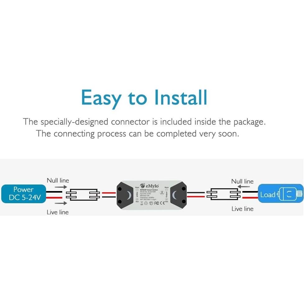 Controlador de Motor Inalámbrico eMylo 12V para Cortinas y Puertas