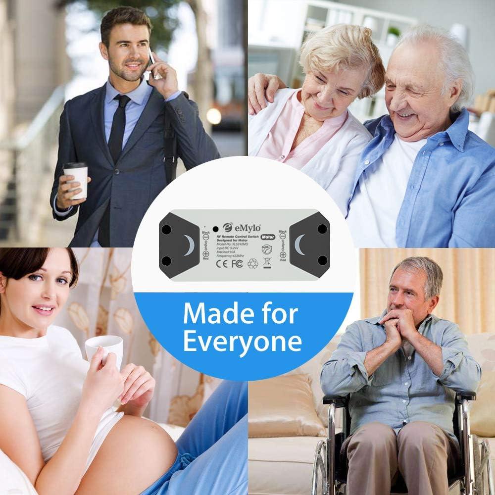 Controlador de Motor Inalámbrico eMylo 12V para Cortinas y Puertas