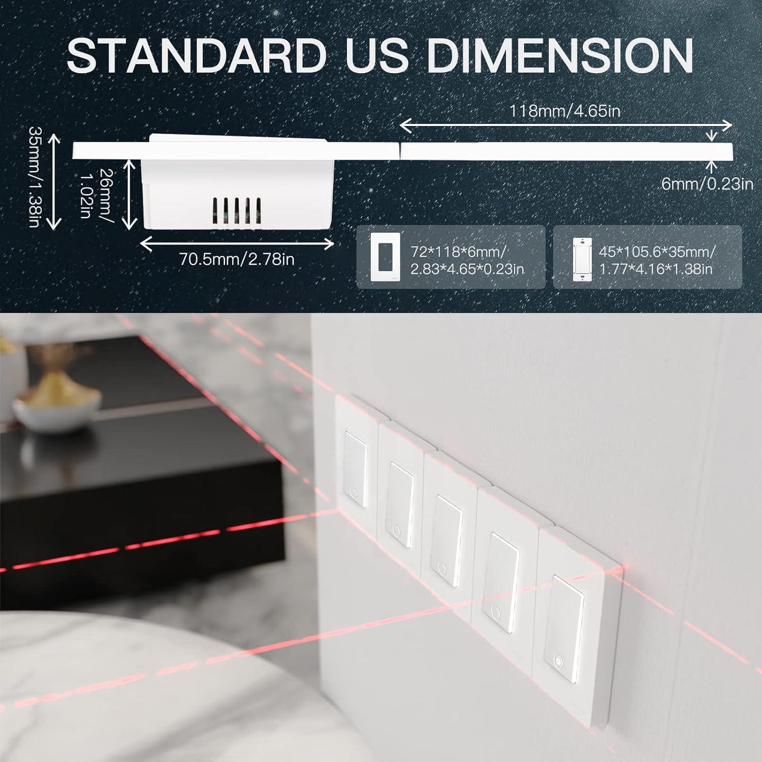 Interruptor de Luz Inteligente MoesGo WiFi 2.4GHz Blanco 1 Gang