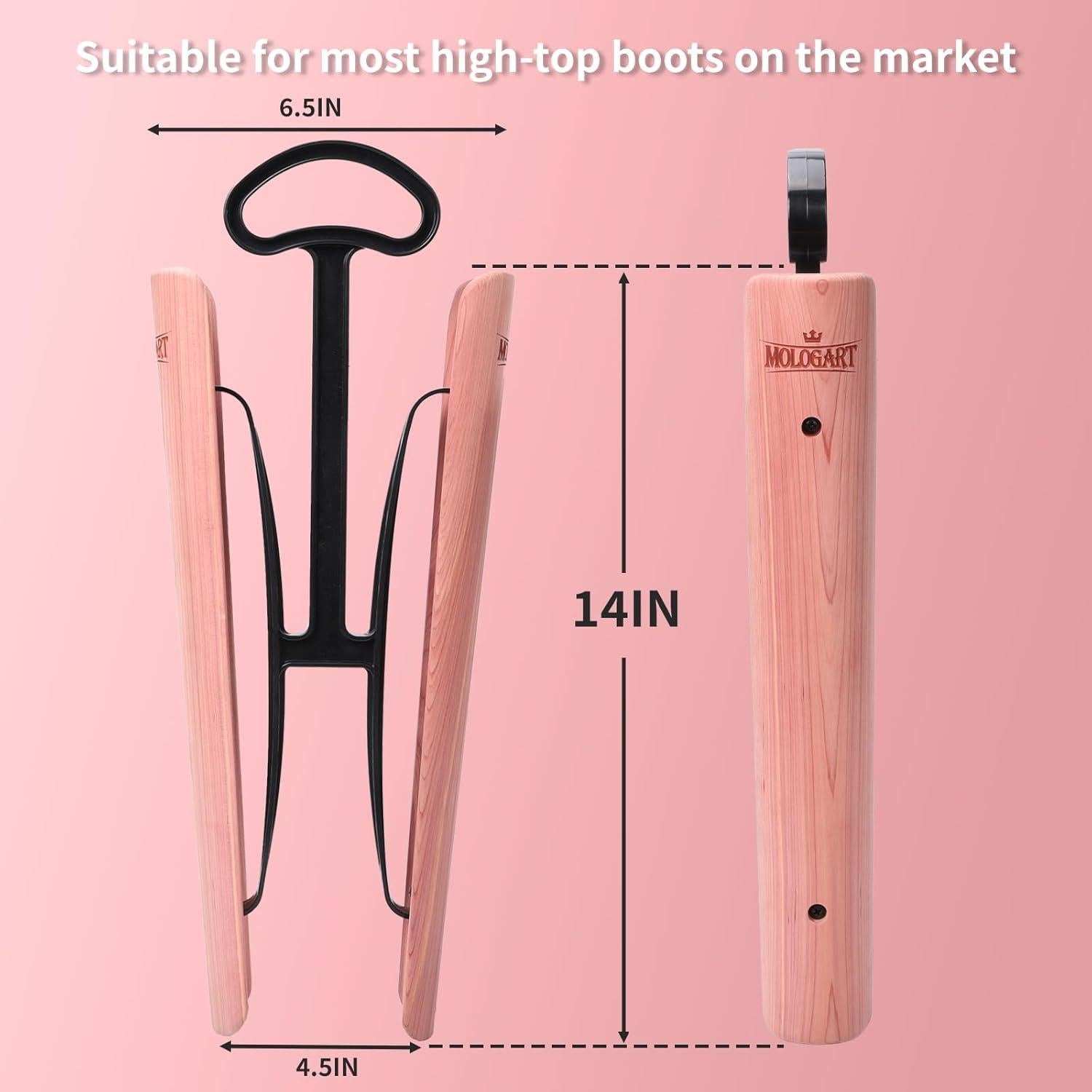 Árbol de Bota de Cedro para Botas Altas de Mujer - Soporte Ecológico