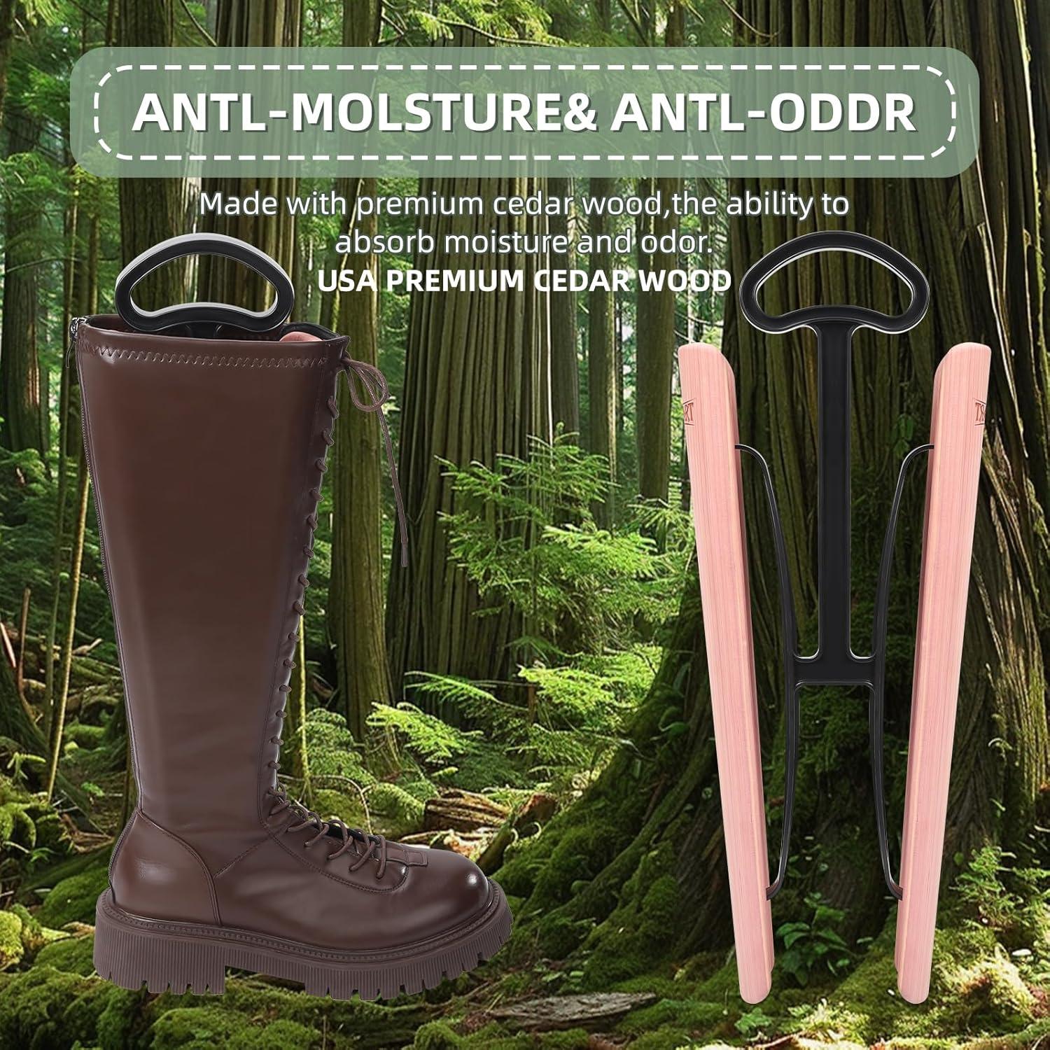 Árbol de Bota de Cedro para Botas Altas de Mujer - Soporte Ecológico