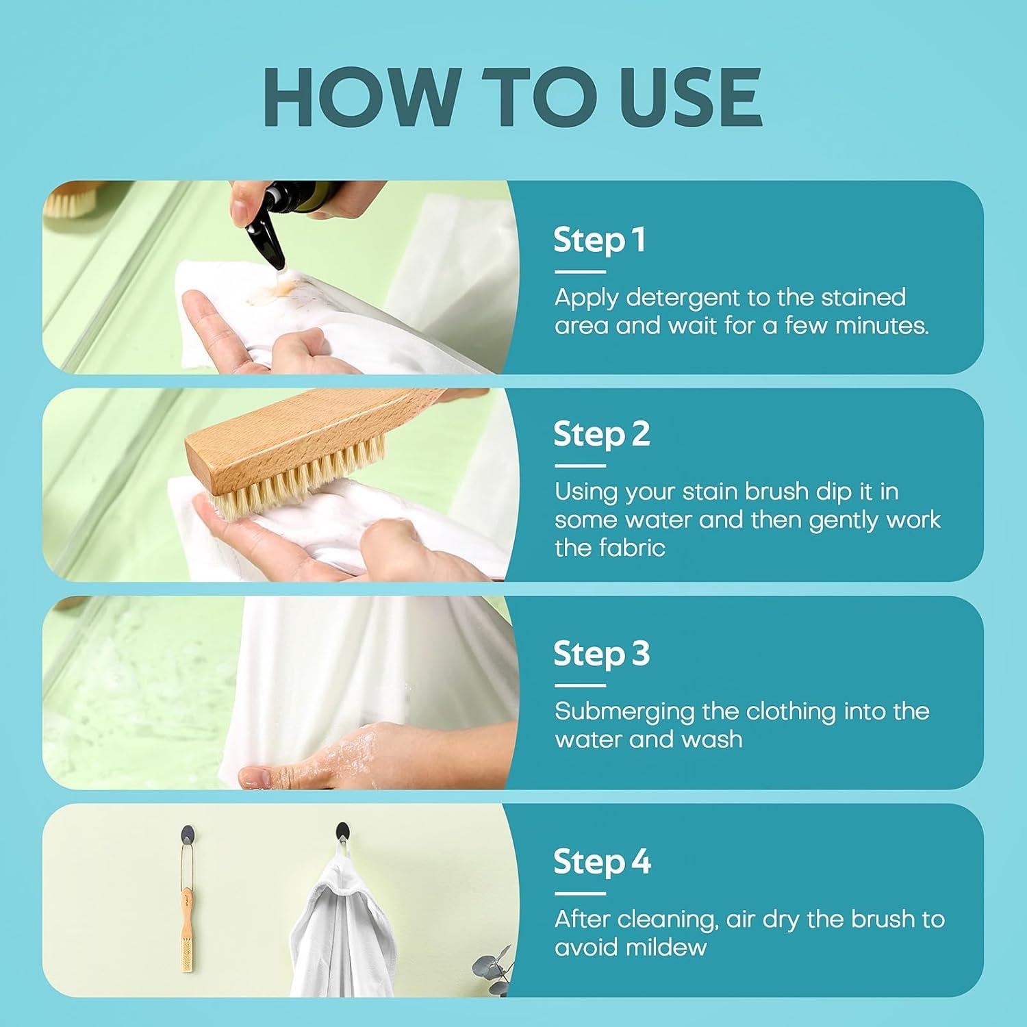 Cepillo para Manchas BFWood - Cerdas Suaves de Jabalí