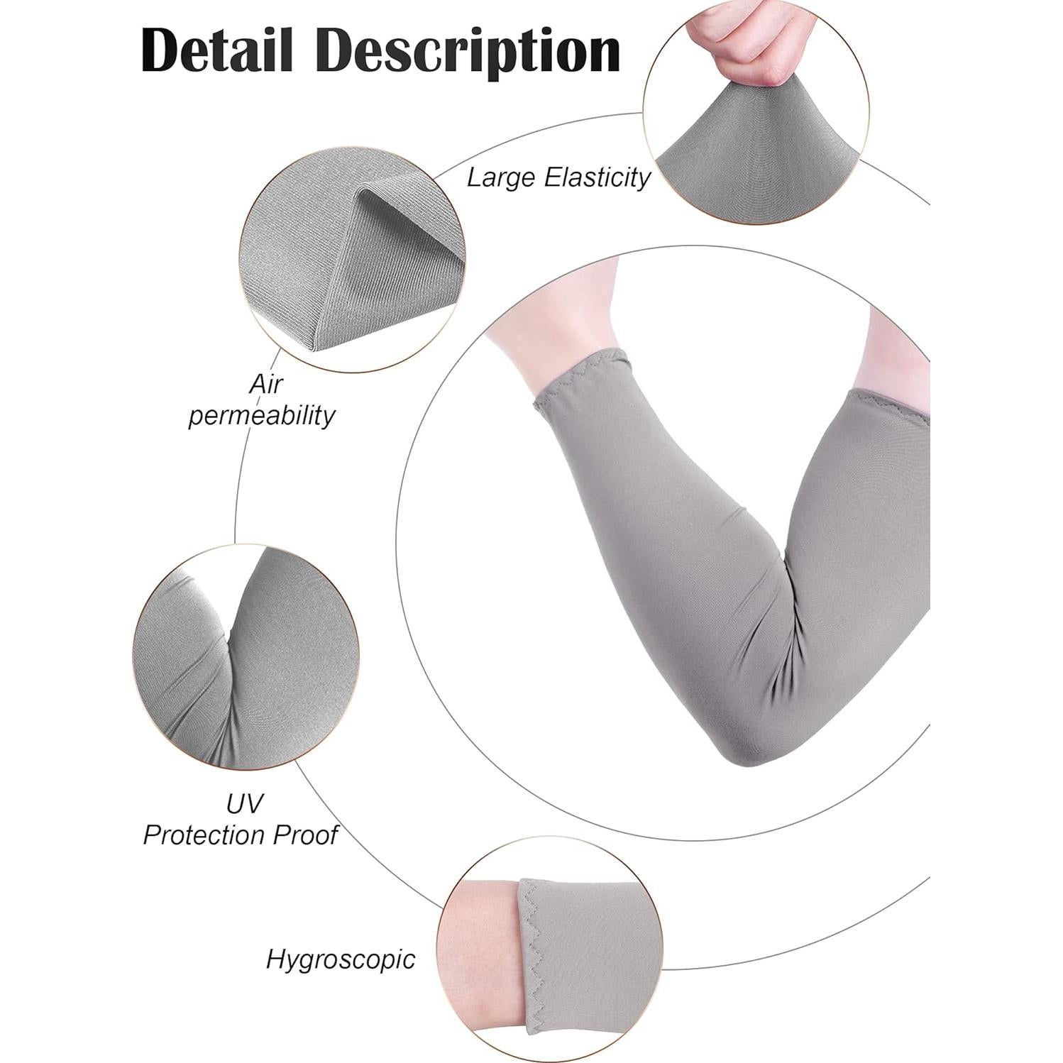 Manguitas de Protección UV Bememo - 9 Pares Unisex