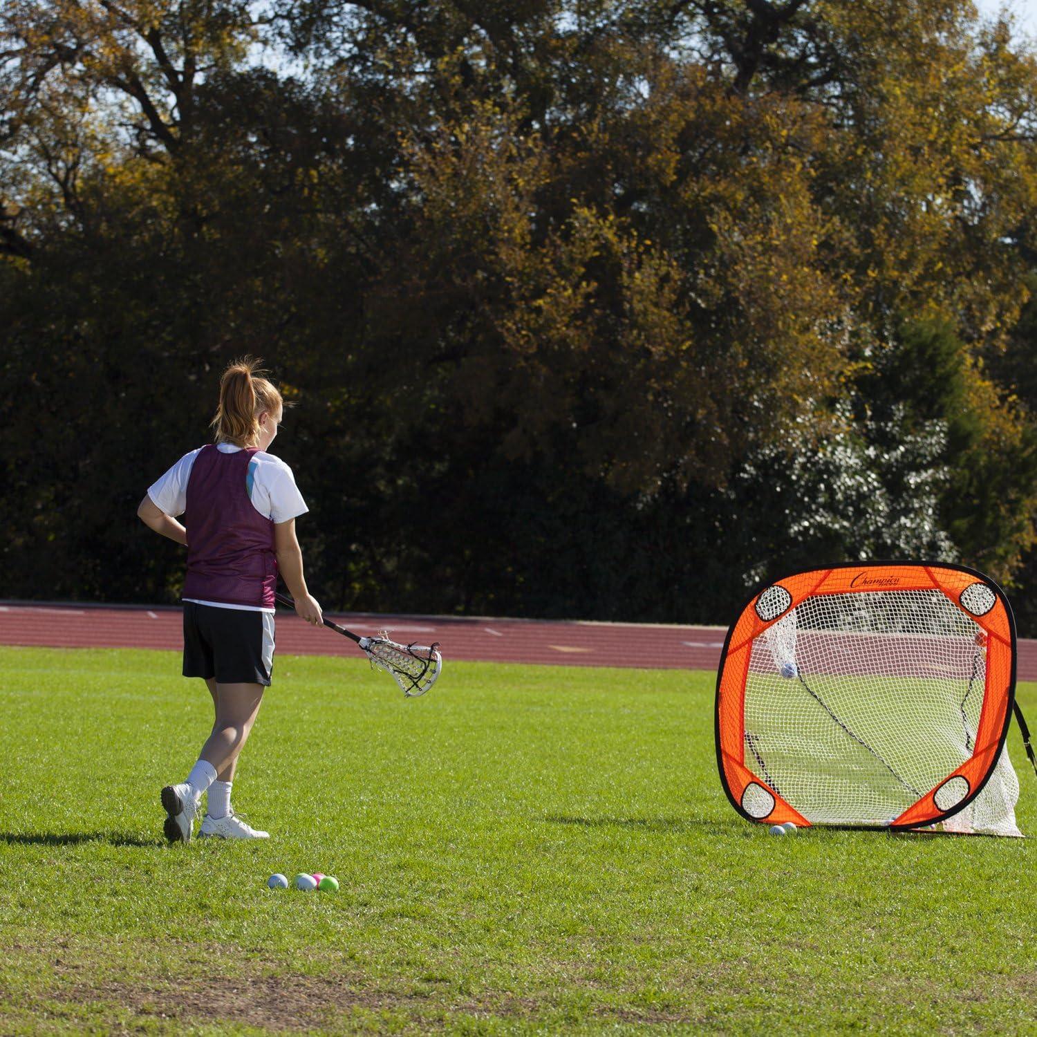 Pelotas de Lacrosse de Esponja Champion Sports - Paquete de 12 Rosa