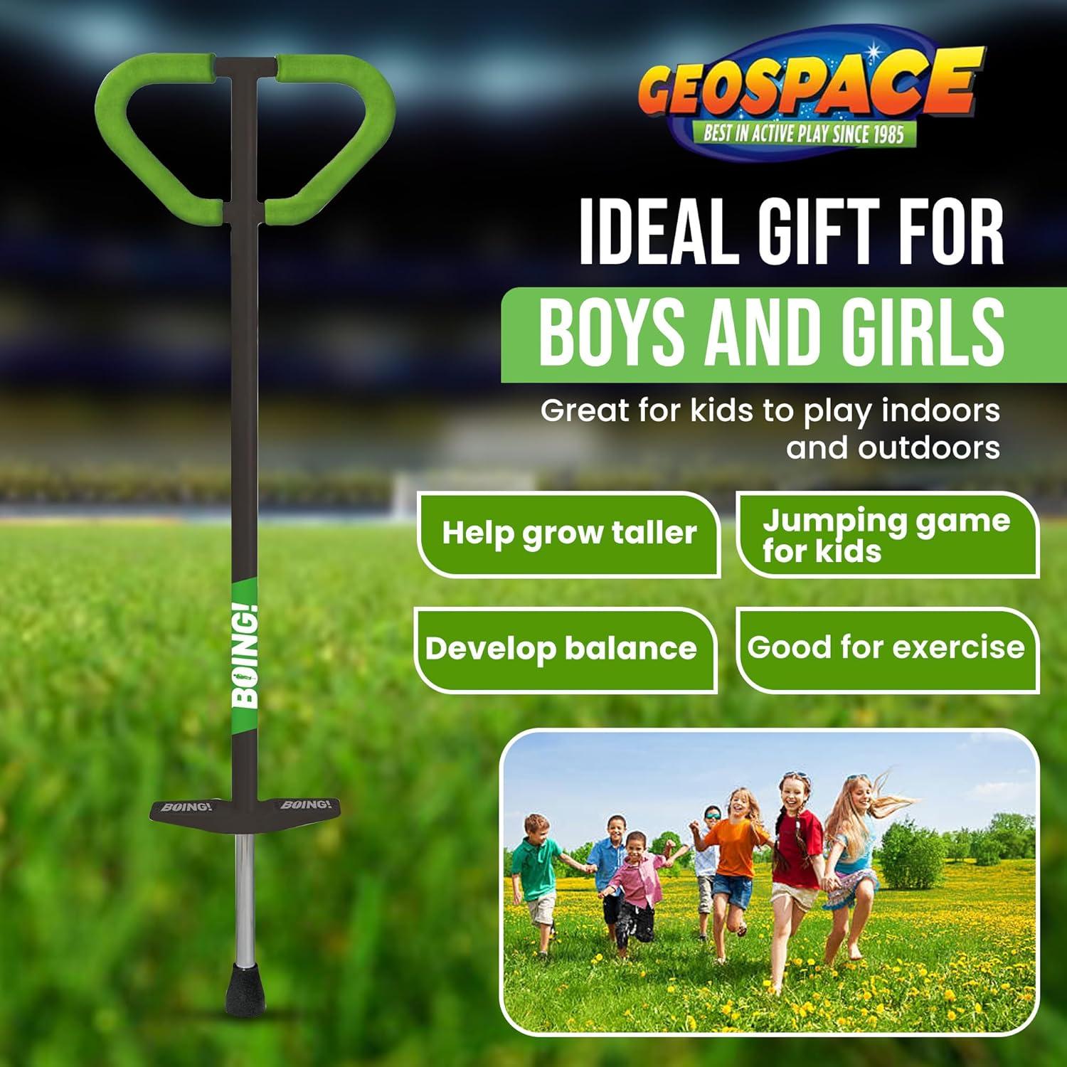 Pogo Stick Geospace Jumparoo PRO Mediano 27-45 kg - Juguete Activo