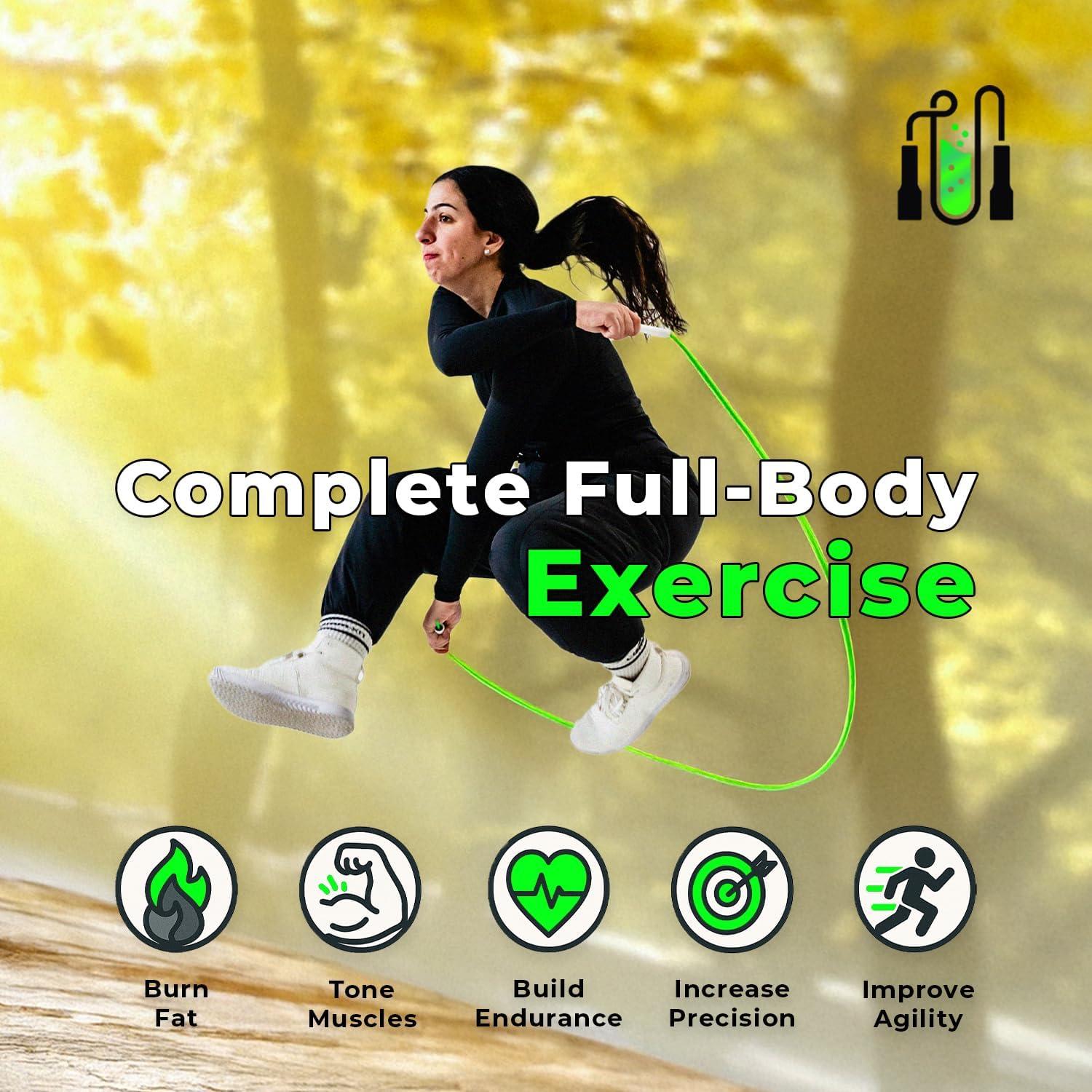 Cuerda de Saltar Ajustable Alchemist Athletics 3m Verde Neón