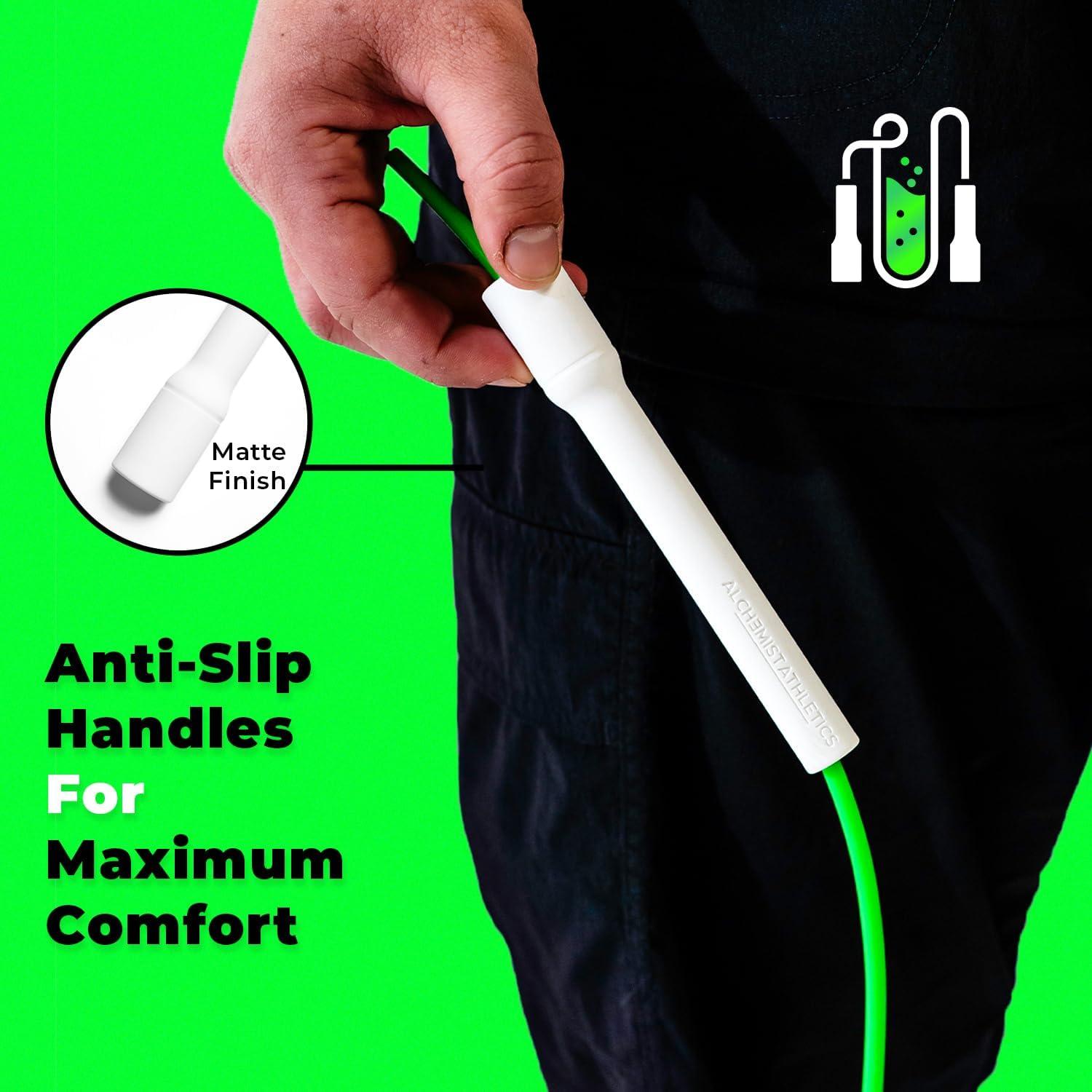 Cuerda de Saltar Ajustable Alchemist Athletics 3m Verde Neón