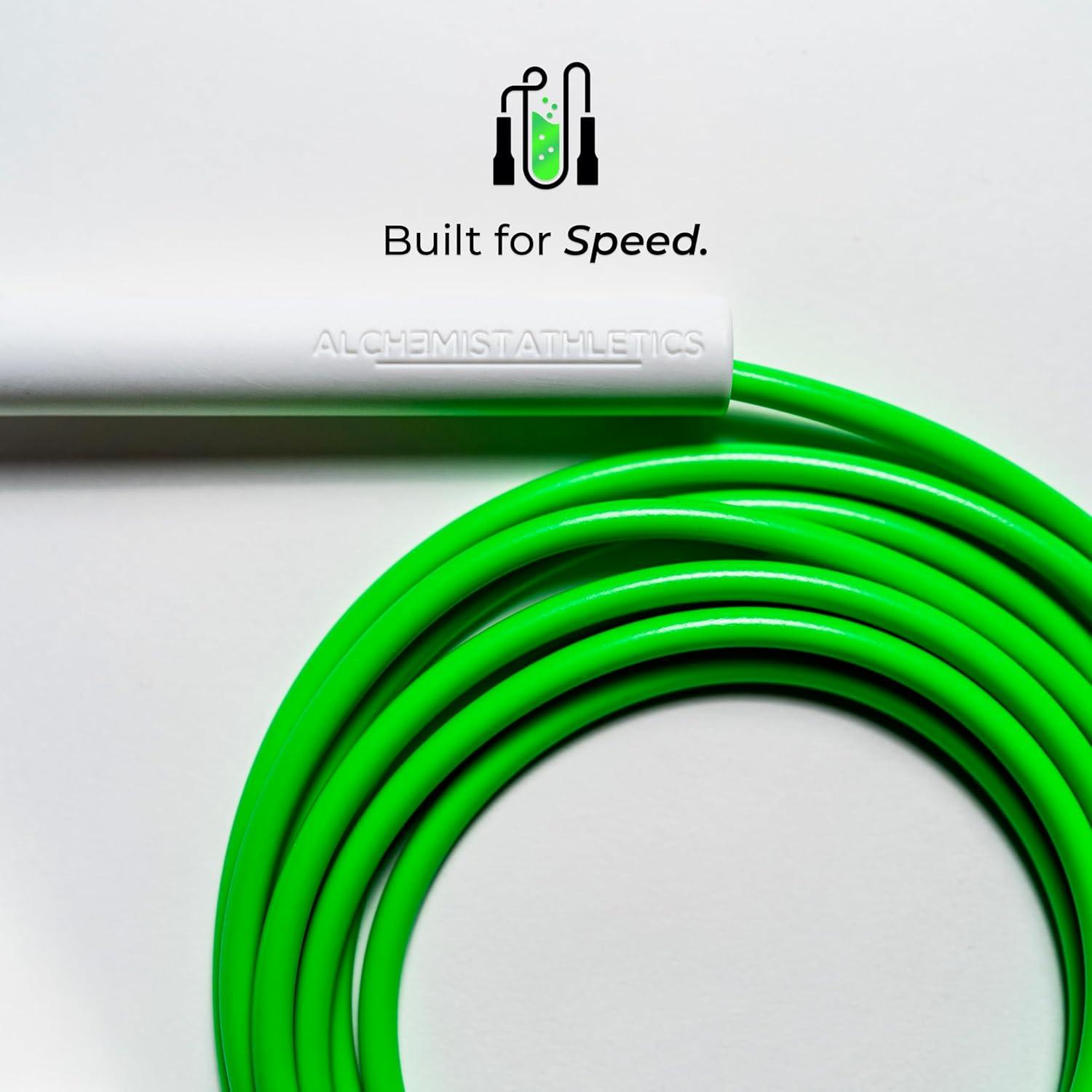 Cuerda de Saltar Ajustable Alchemist Athletics 3m Verde Neón