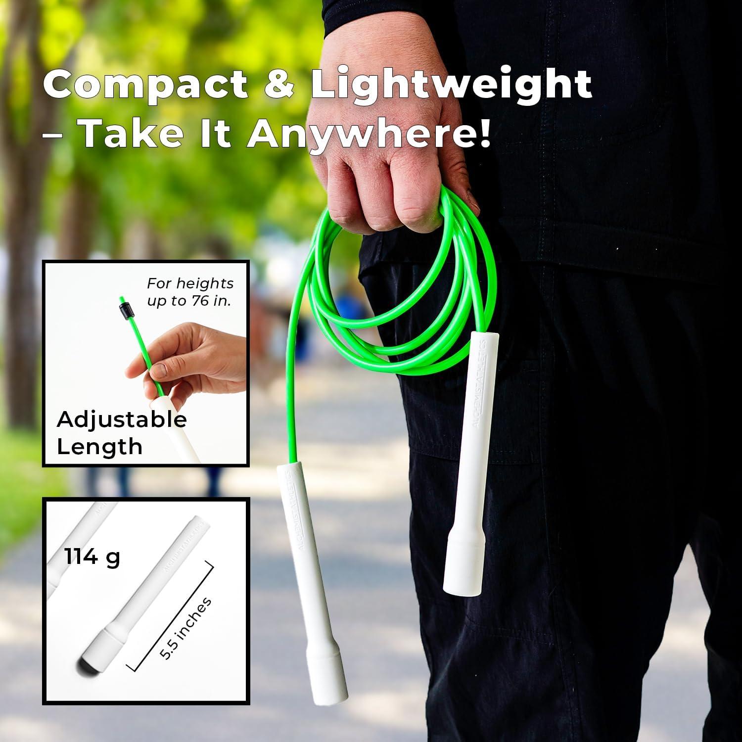 Cuerda de Saltar Ajustable Alchemist Athletics 3m Verde Neón