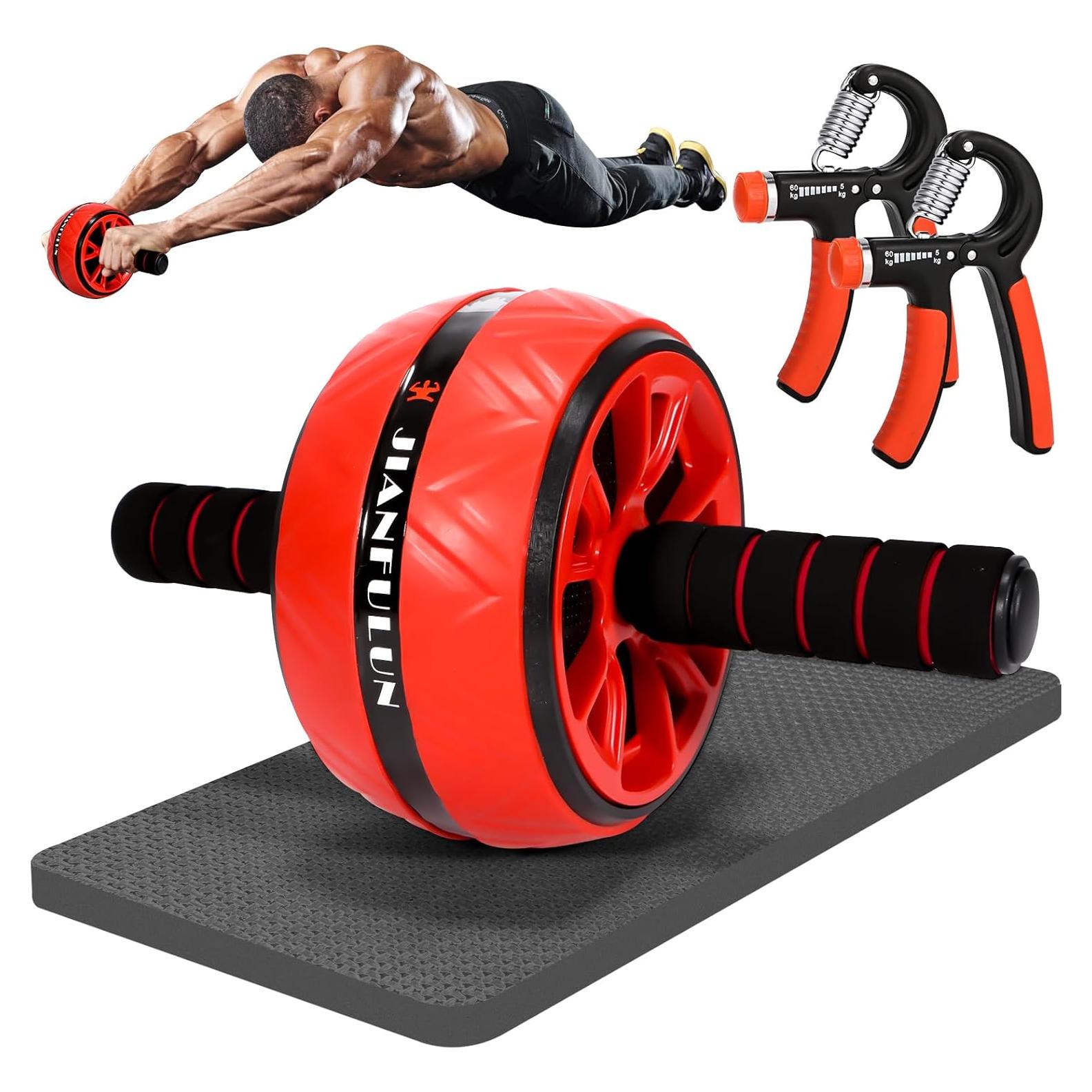 Rueda de Abdominales LOCANMY con Almohadilla para Rodillas