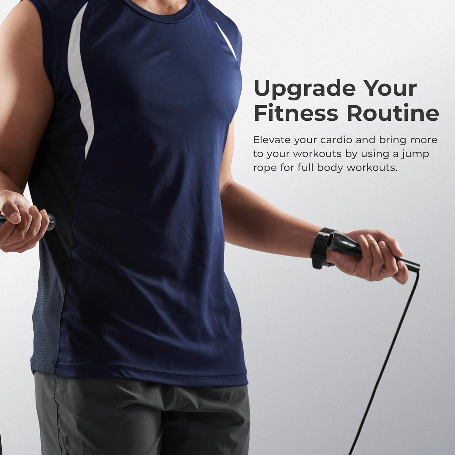 Cuerda de Salto Ajustable Sunny Health & Fitness - PVC Duradera