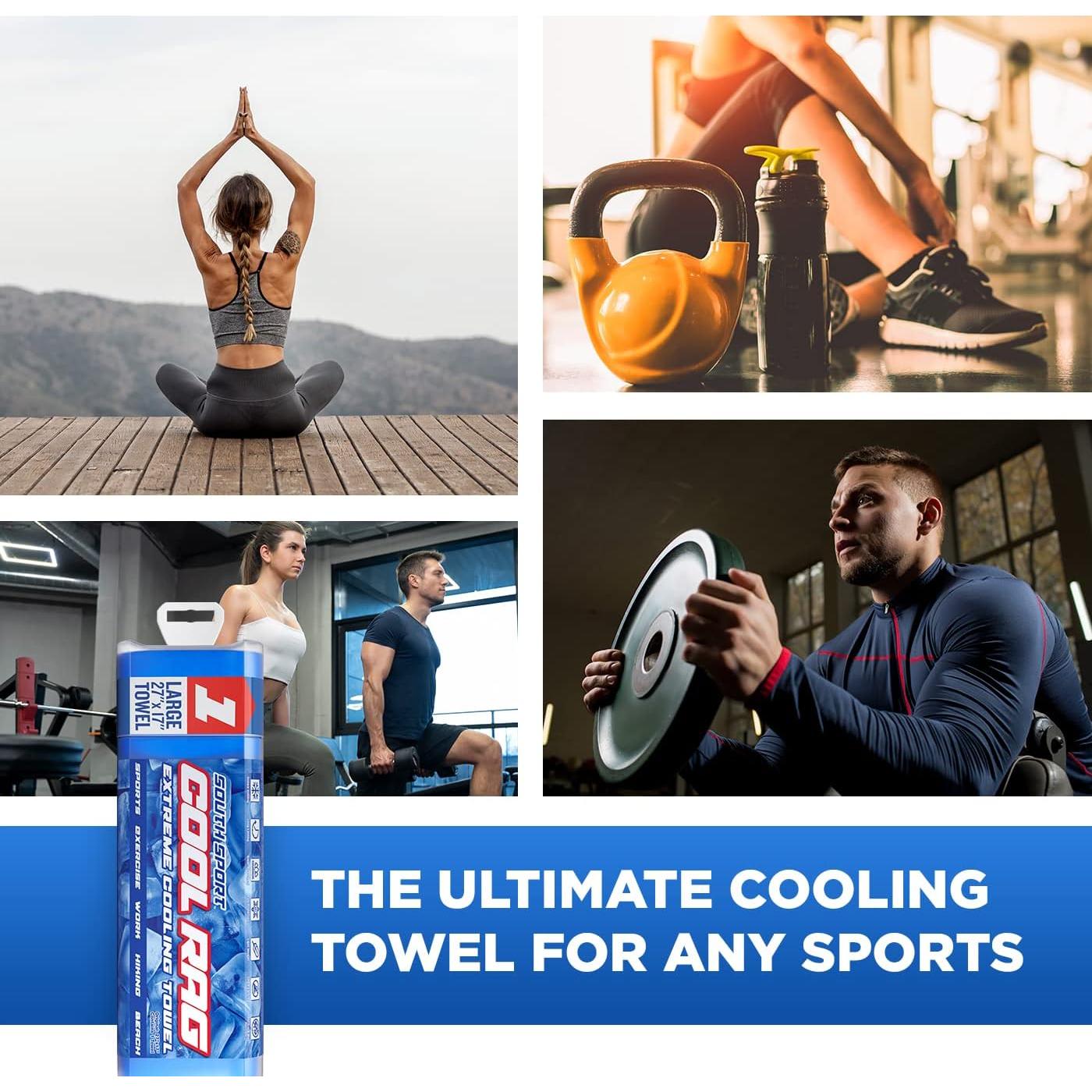 Toalla de Enfriamiento PVA South Sport Cool Rag Azul 68.5x43.2cm