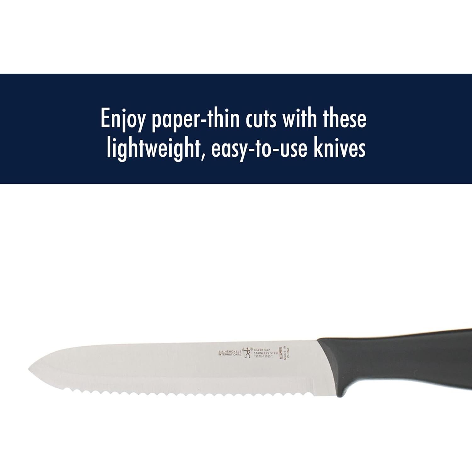 Cuchillo de Utilidad Serrado HENCKELS Silvercap 12.7 cm