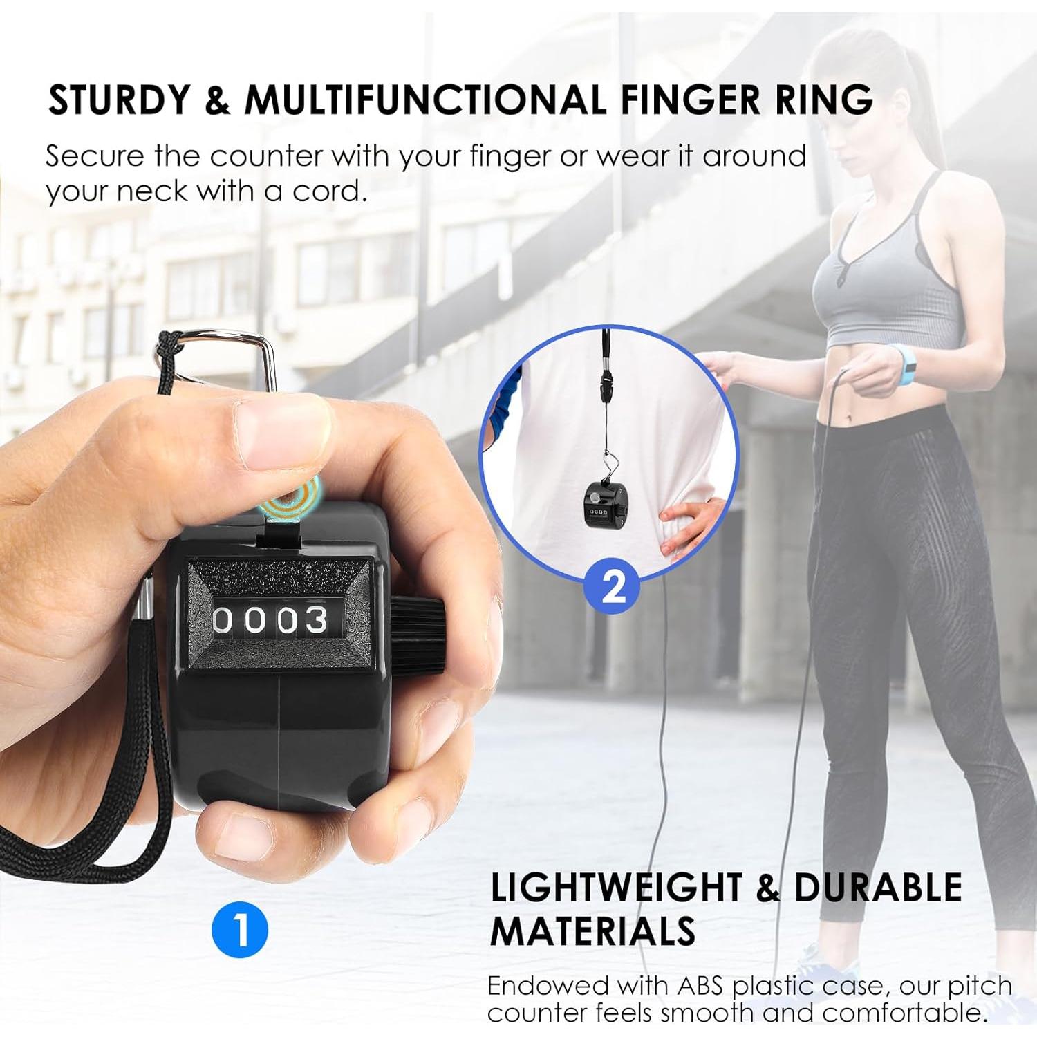 Contadores de Mano KTRIO 4 Dígitos Mecánicos - Paquete de 2