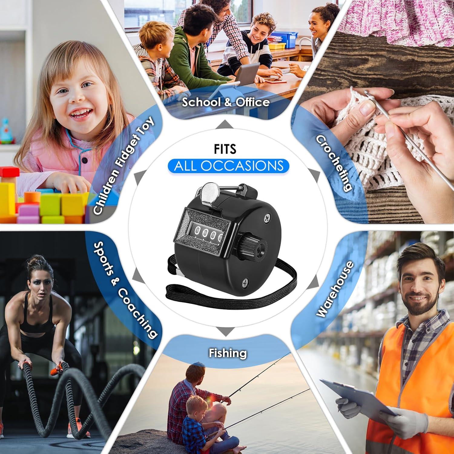 Contadores de Mano KTRIO 4 Dígitos Mecánicos - Paquete de 2