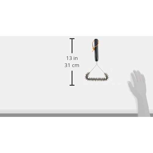 Weber Cepillo de Parrilla 30.48 cm 3 Lados Acero Inoxidable