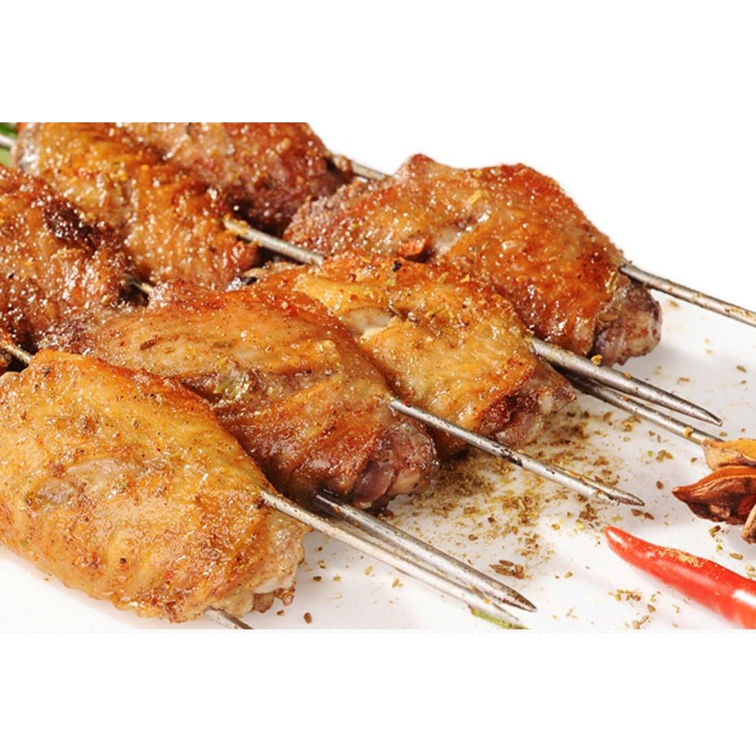 Pinchos de Barbacoa de Acero Inoxidable HONSHEN 25 cm 12 Pcs