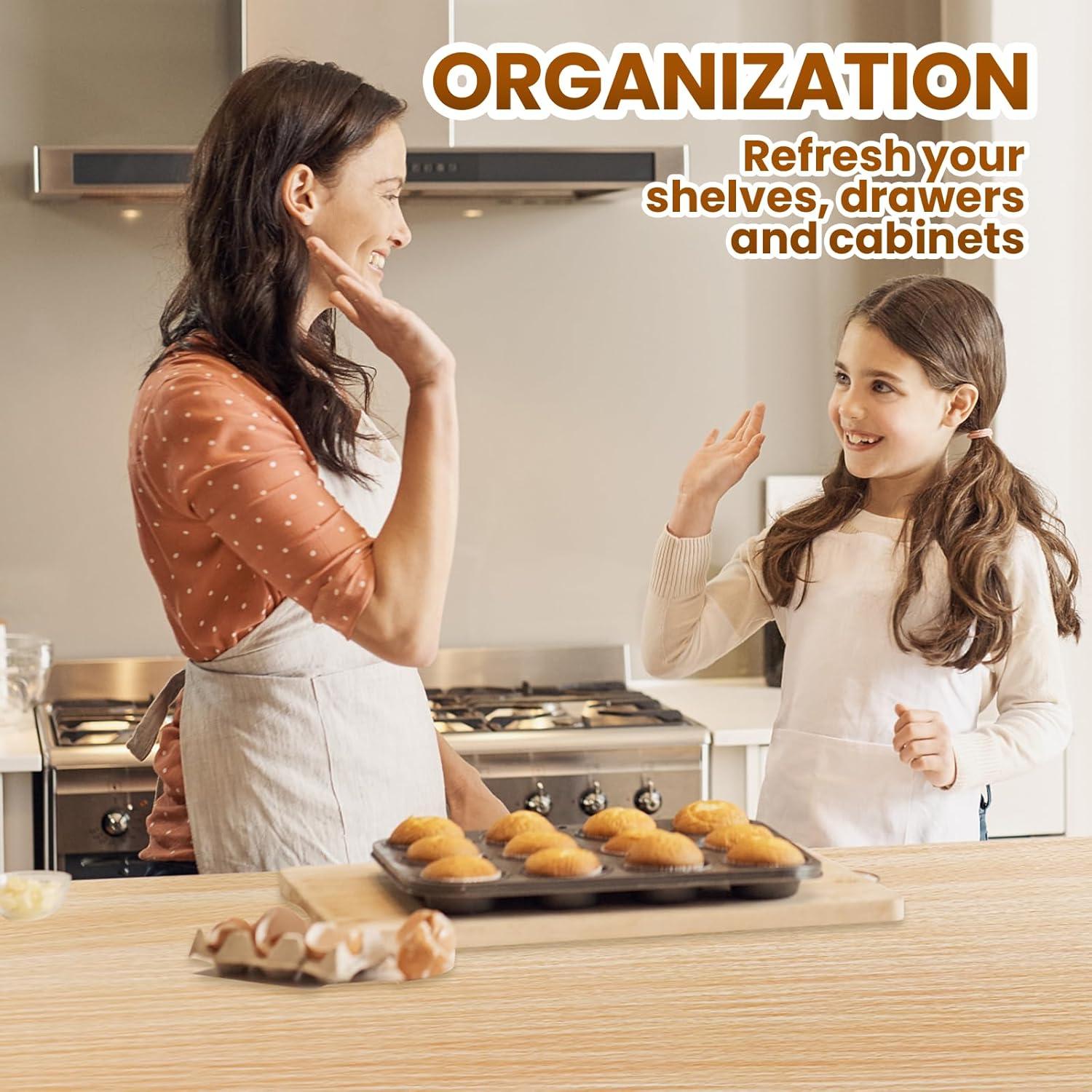 Forro de Estante Antideslizante TheBaDaz 30.48x300 cm Beige