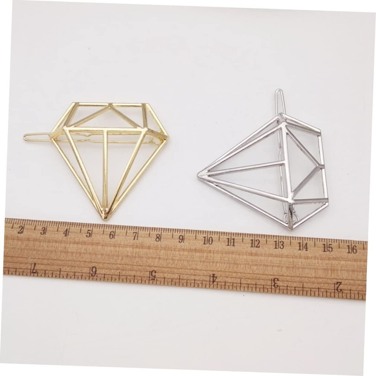 Pinzas de cabello geométricas Angoily - 5 unidades, aleación, minimalistas