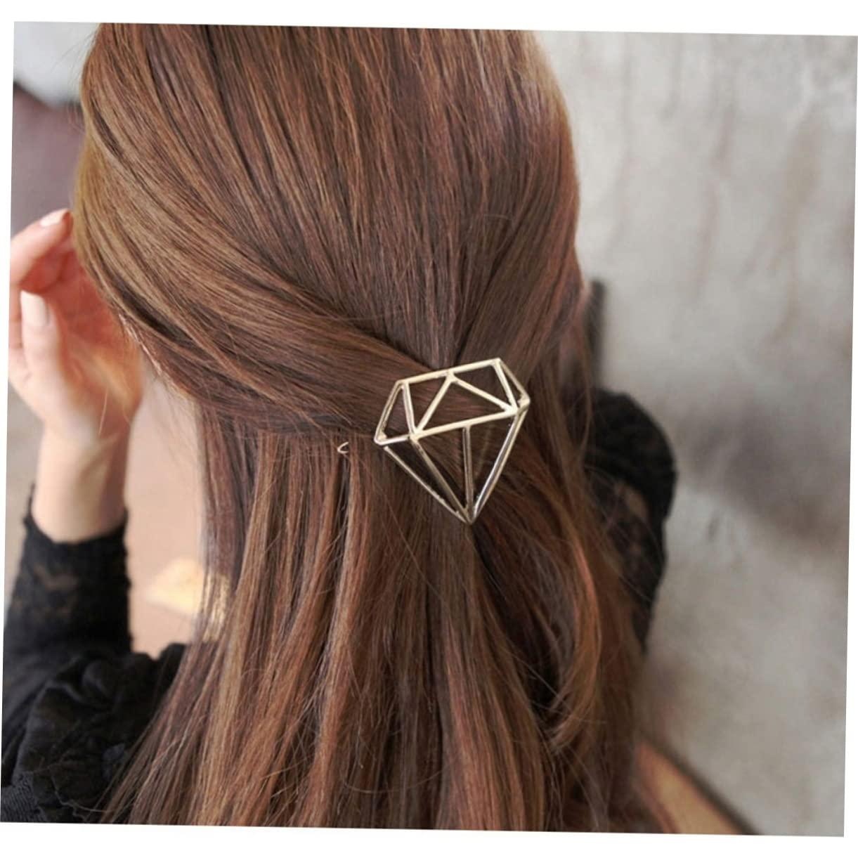 Pinzas de cabello geométricas Angoily - 5 unidades, aleación, minimalistas