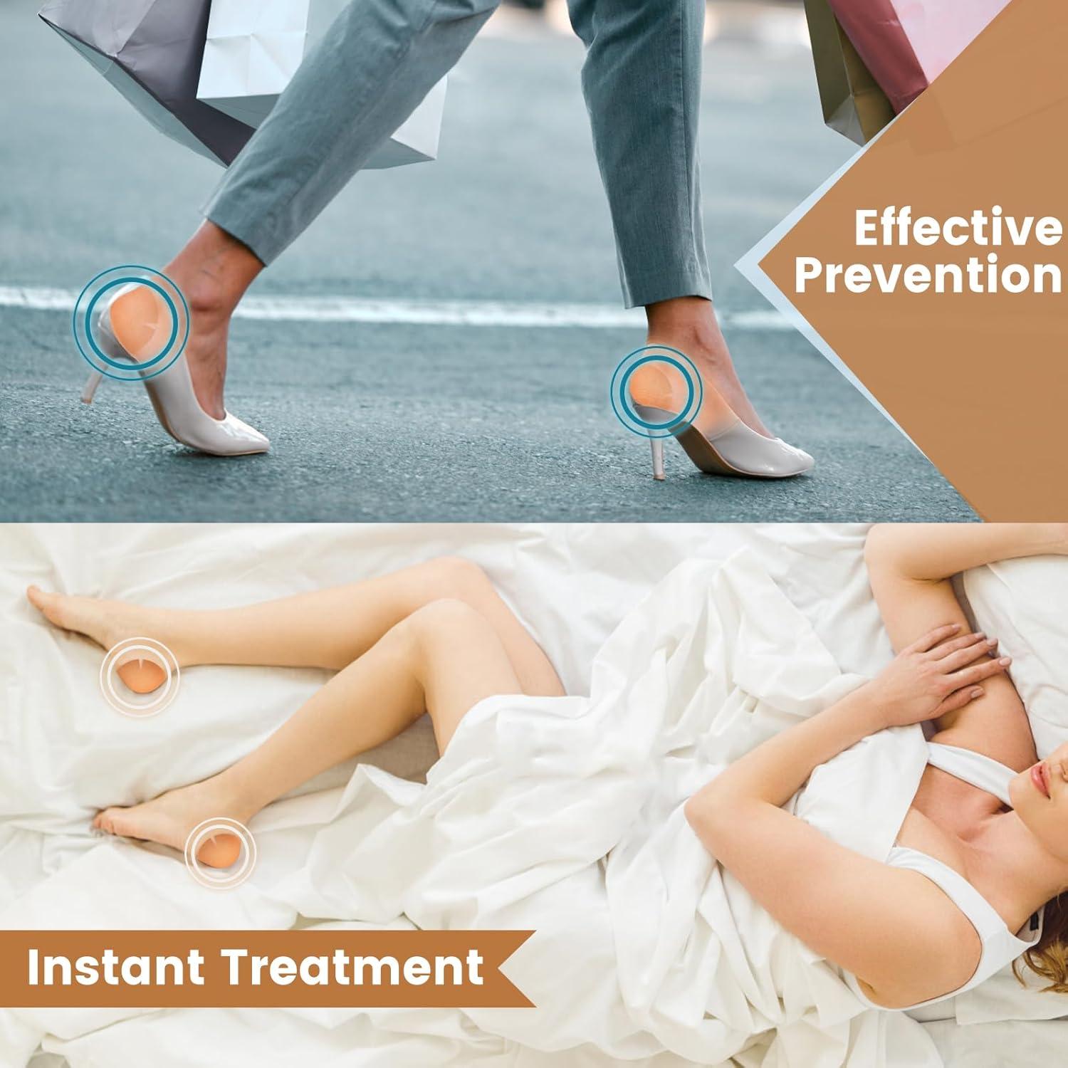 30 Parches Adhesivos TEAWOO para Talones Agrietados 80mm