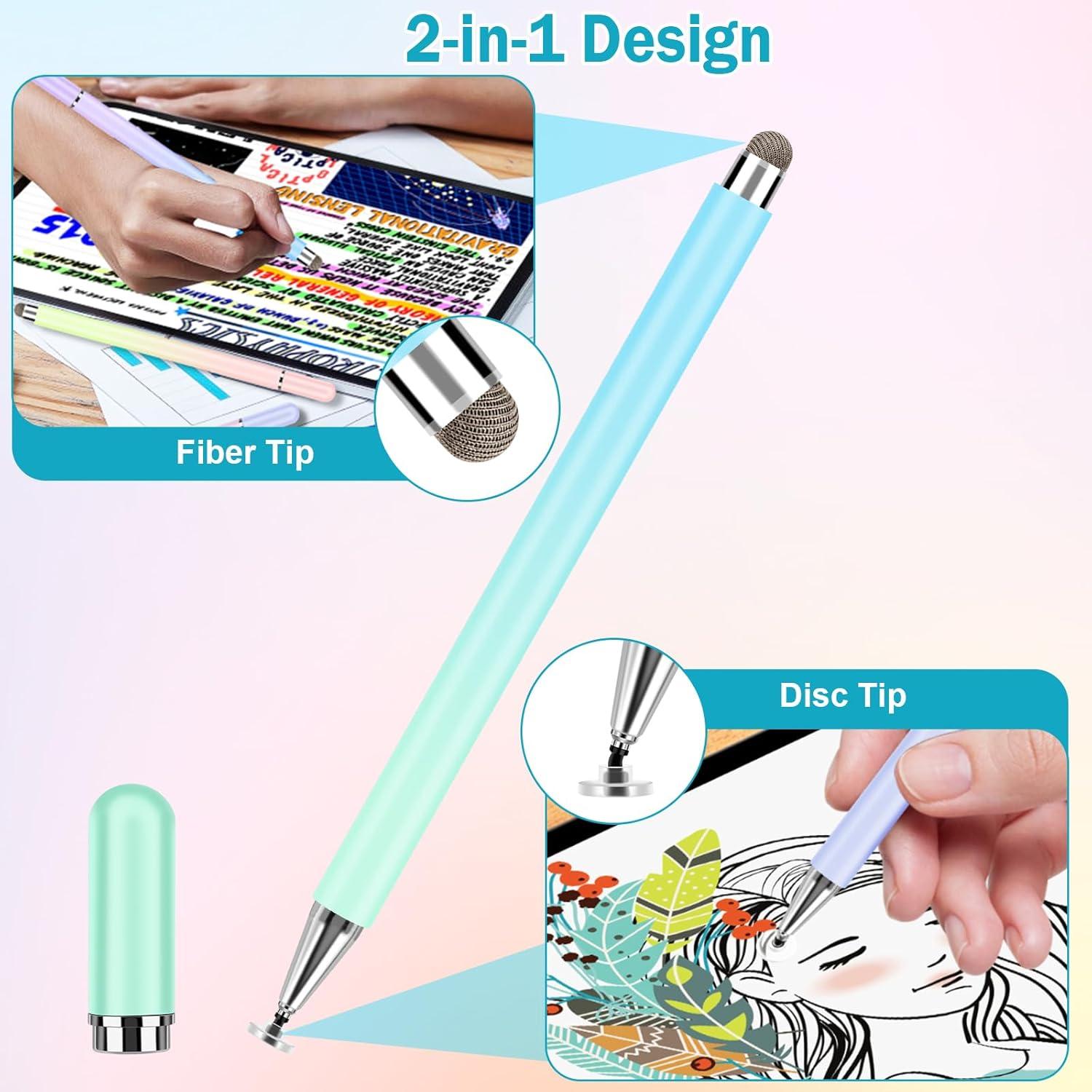 Lápices Stylus 2 en 1 CCIVV para Pantallas Táctiles - 4 Pcs