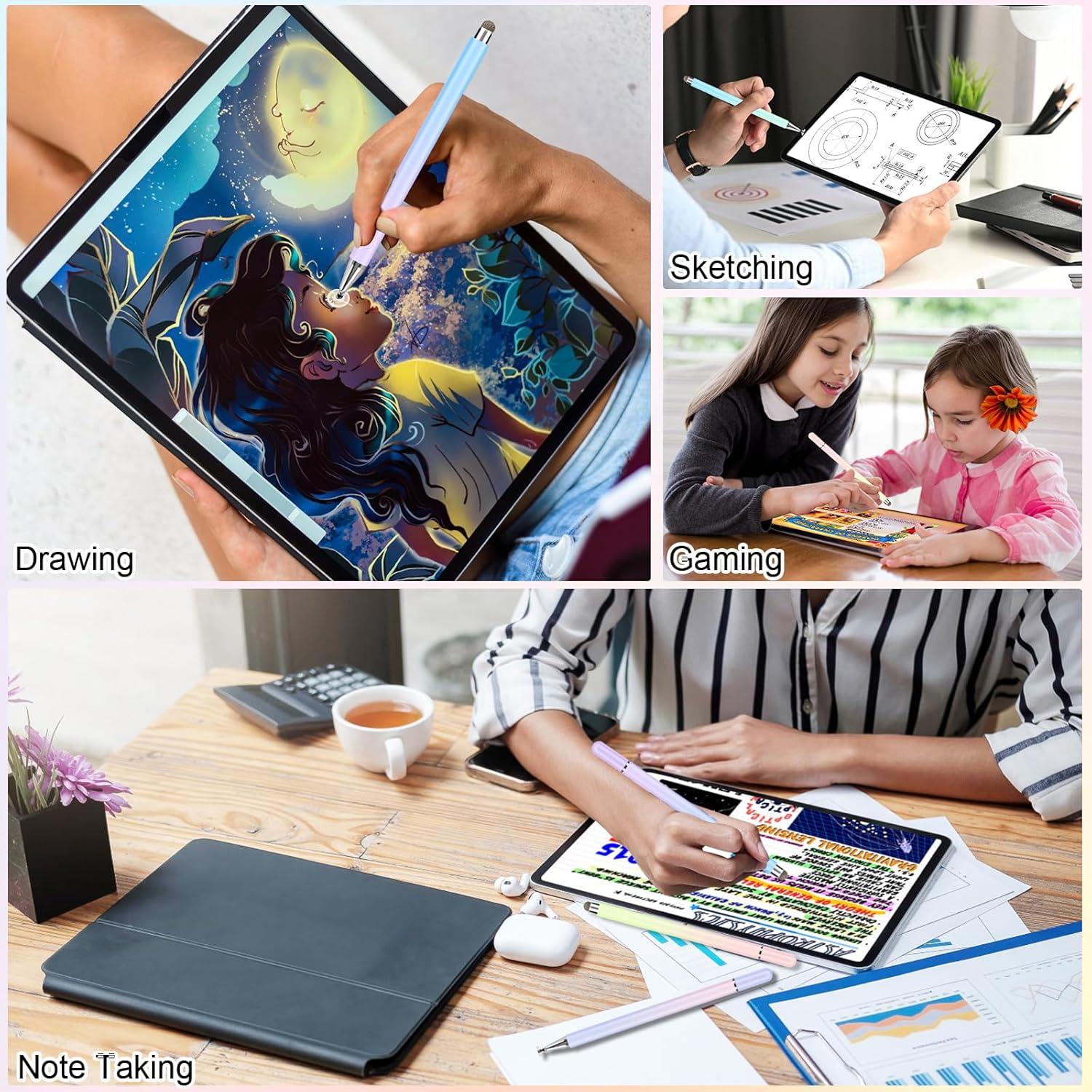 Lápices Stylus 2 en 1 CCIVV para Pantallas Táctiles - 4 Pcs