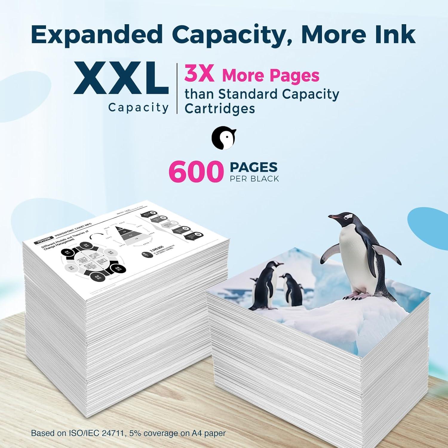 Cartuchos de tinta negra 240XL Penguin para Canon - 2 paquetes