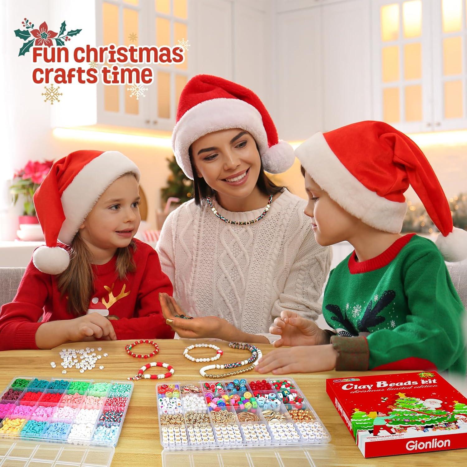 Kit de Fabricación de Pulseras Gionlion - 24 Colores Navidad