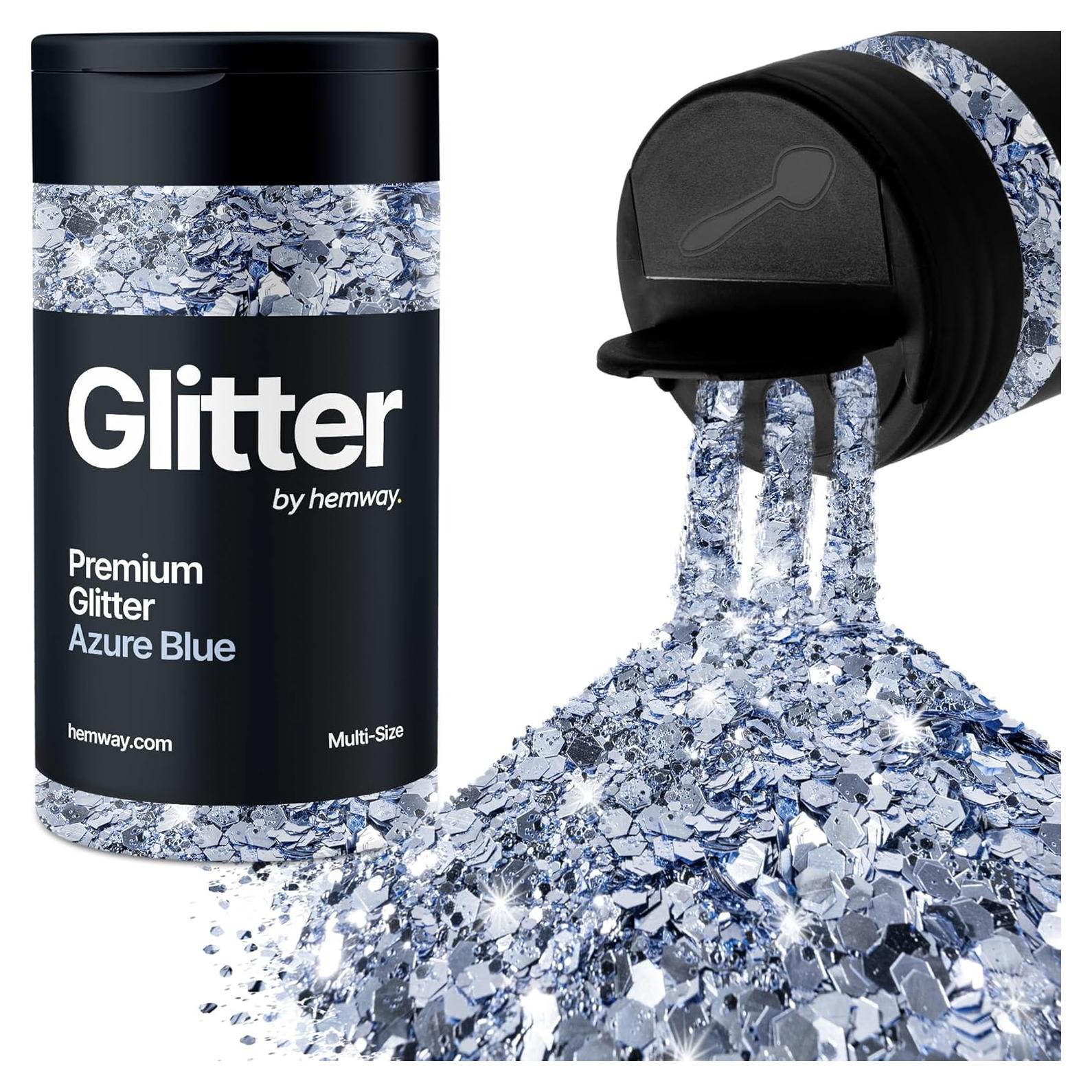 Purpurina Hemway Azul Azure 120g para Manualidades y Resina