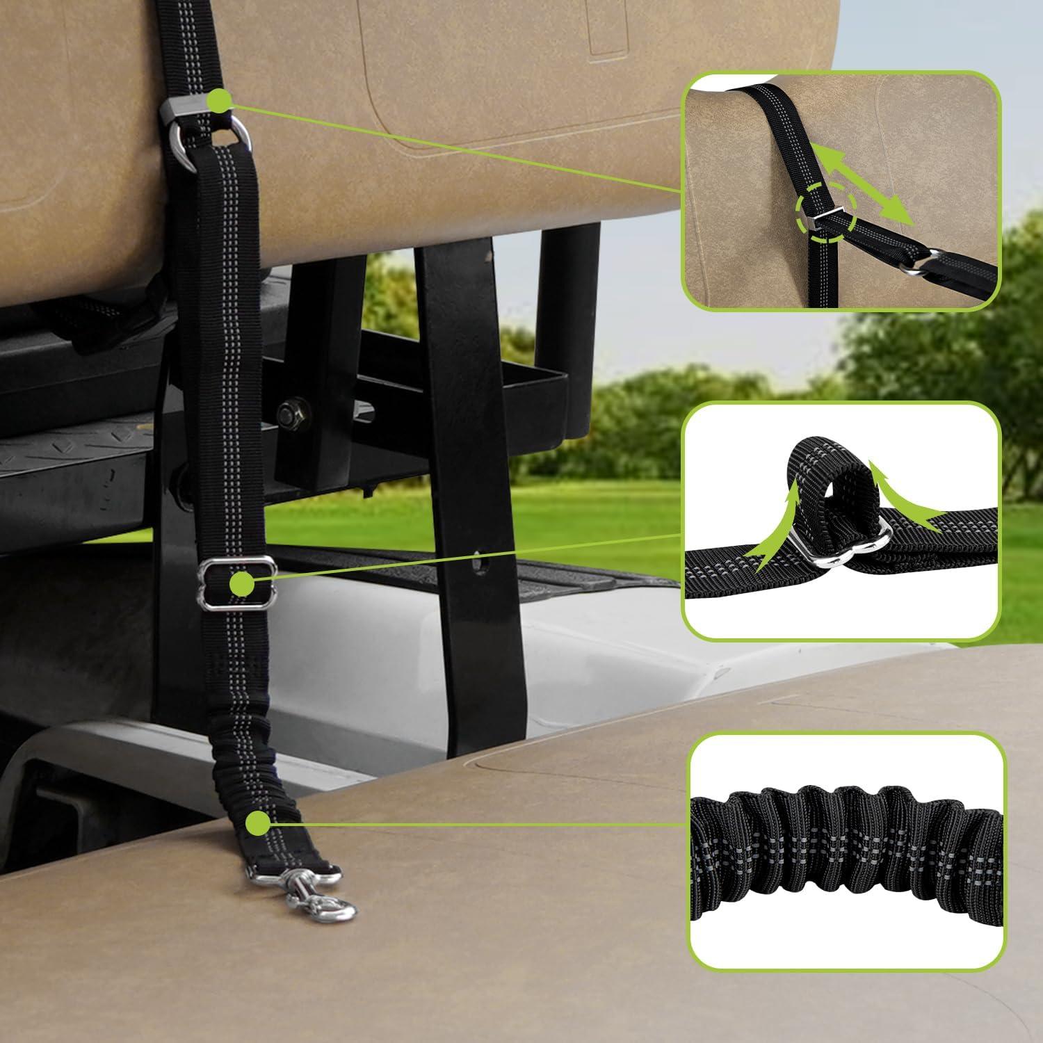 Correa de Seguridad para Perro Urgown para Carro de Golf Negra