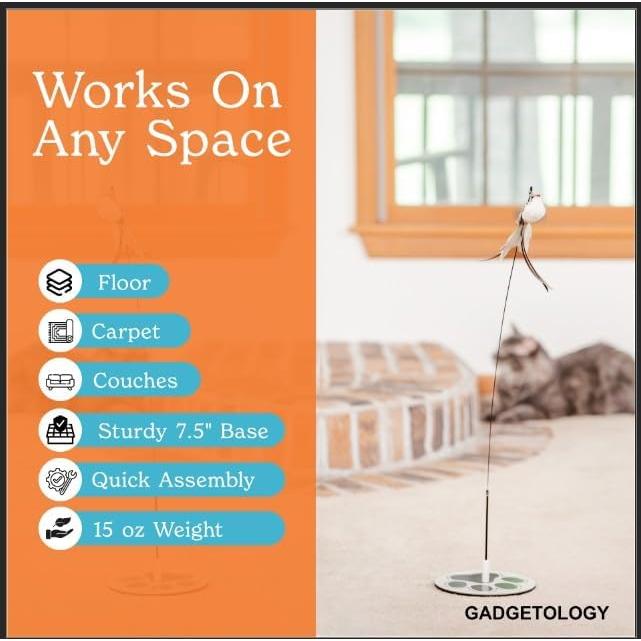 Juego Interactivo para Gatos GADGETSOLOGY 5 Piezas Plumas