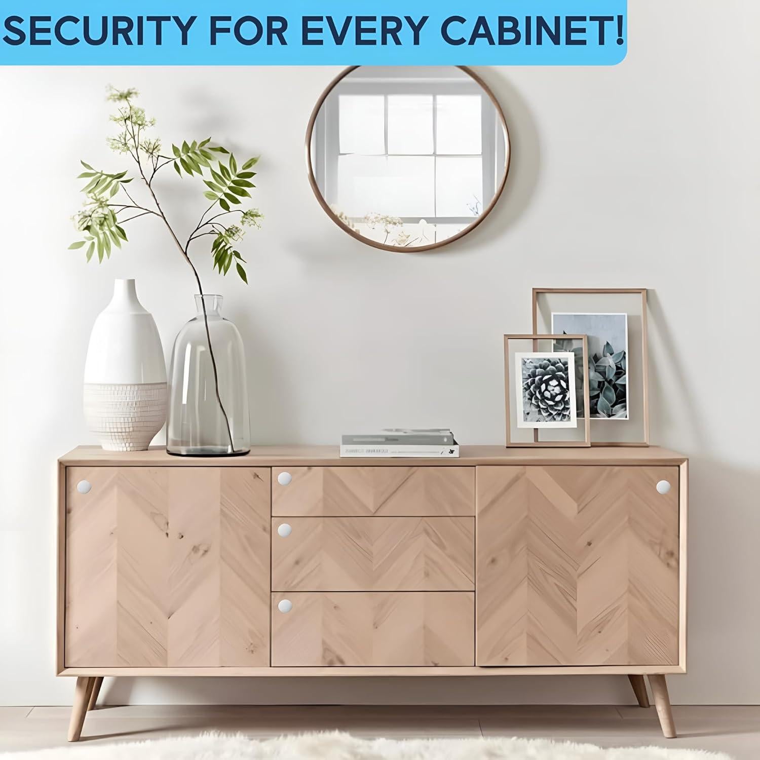 Kit de Cerraduras Magnéticas de Seguridad 2-Pack con Llave