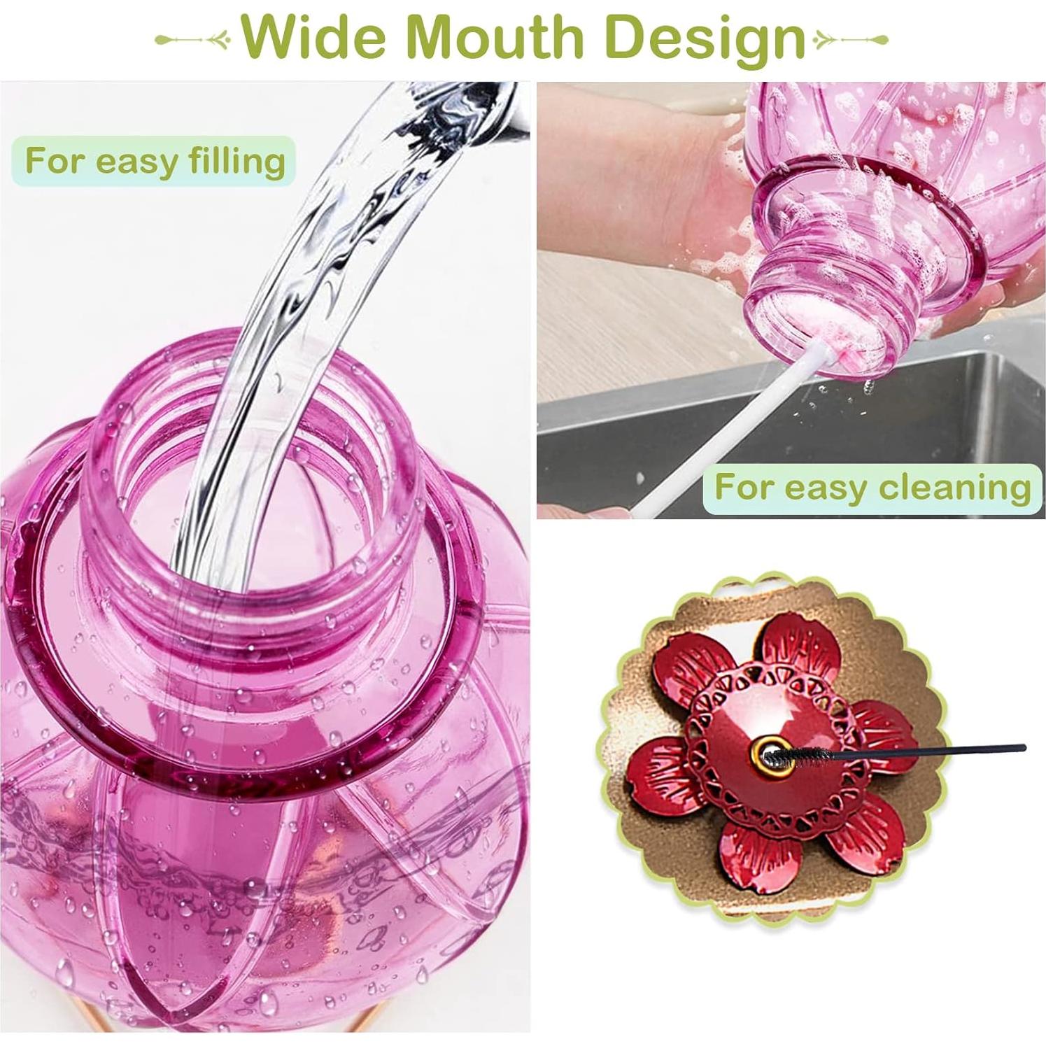 Alimentador de Colibríes BOLITE de Vidrio 591 ml 2 Paquetes