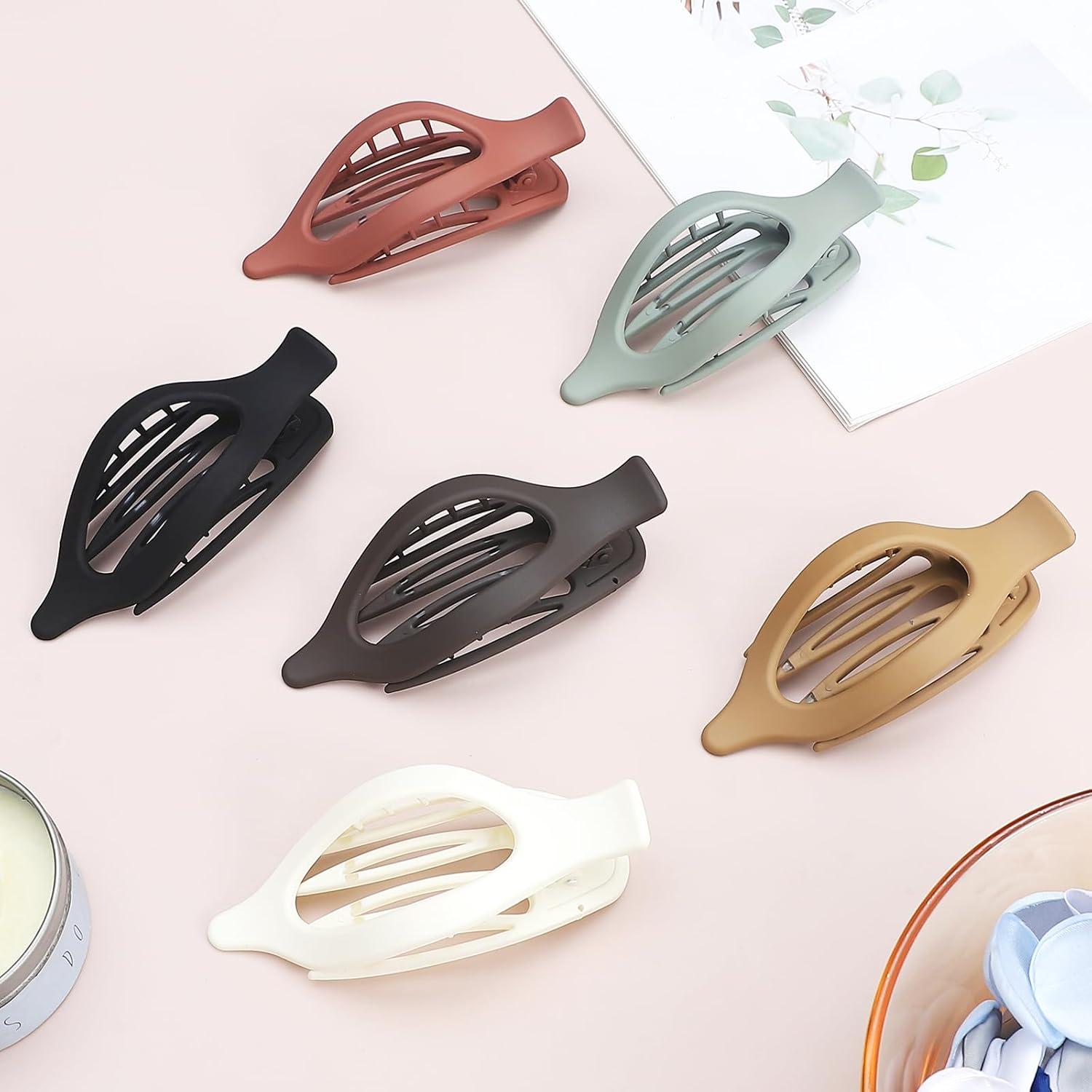 Clip de Pelo Plano 6 Pcs CHANDAT Multicolor 11.94x5.08 cm