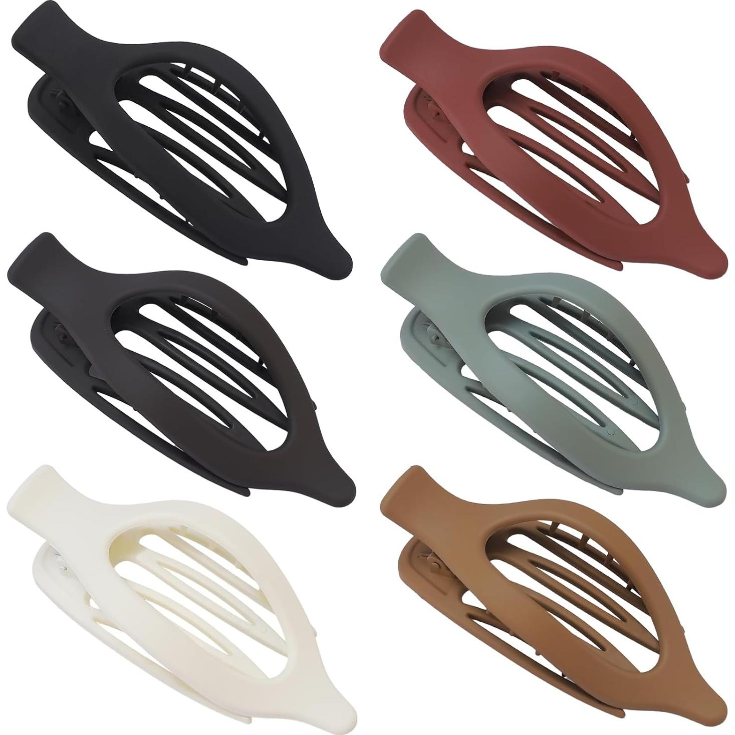 Clip de Pelo Plano 6 Pcs CHANDAT Multicolor 11.94x5.08 cm