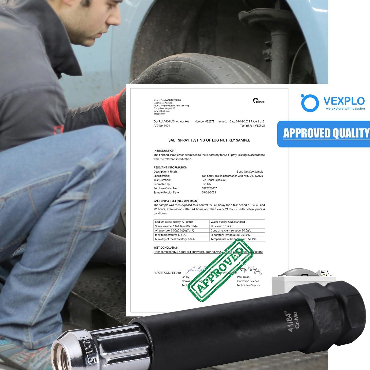 Juego de 2 Puntas de 6 para Tuercas de Llantas VEXPLO