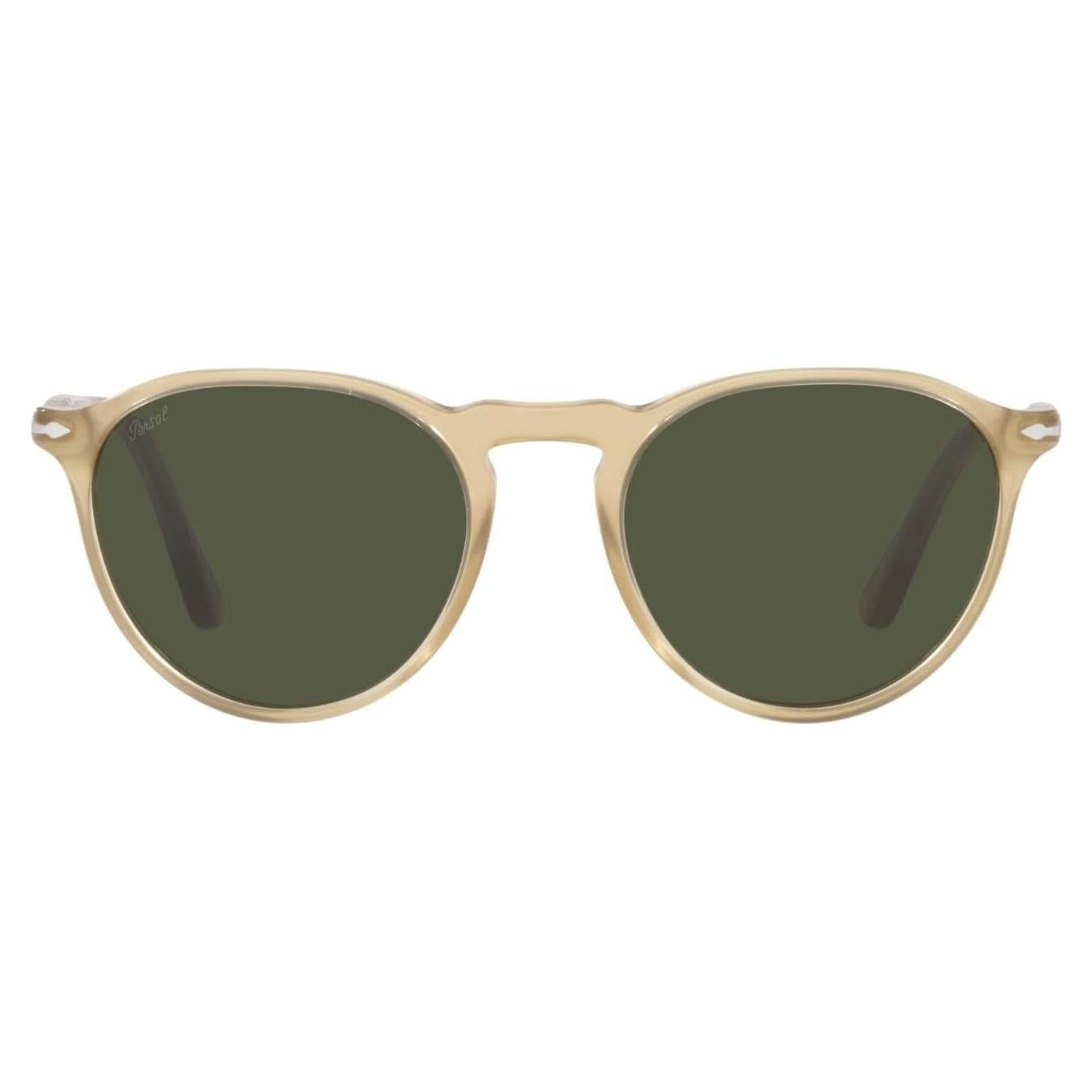 Gafas de Sol Redondas Persol PO3286S Ópalo Beige Verde 100% UV