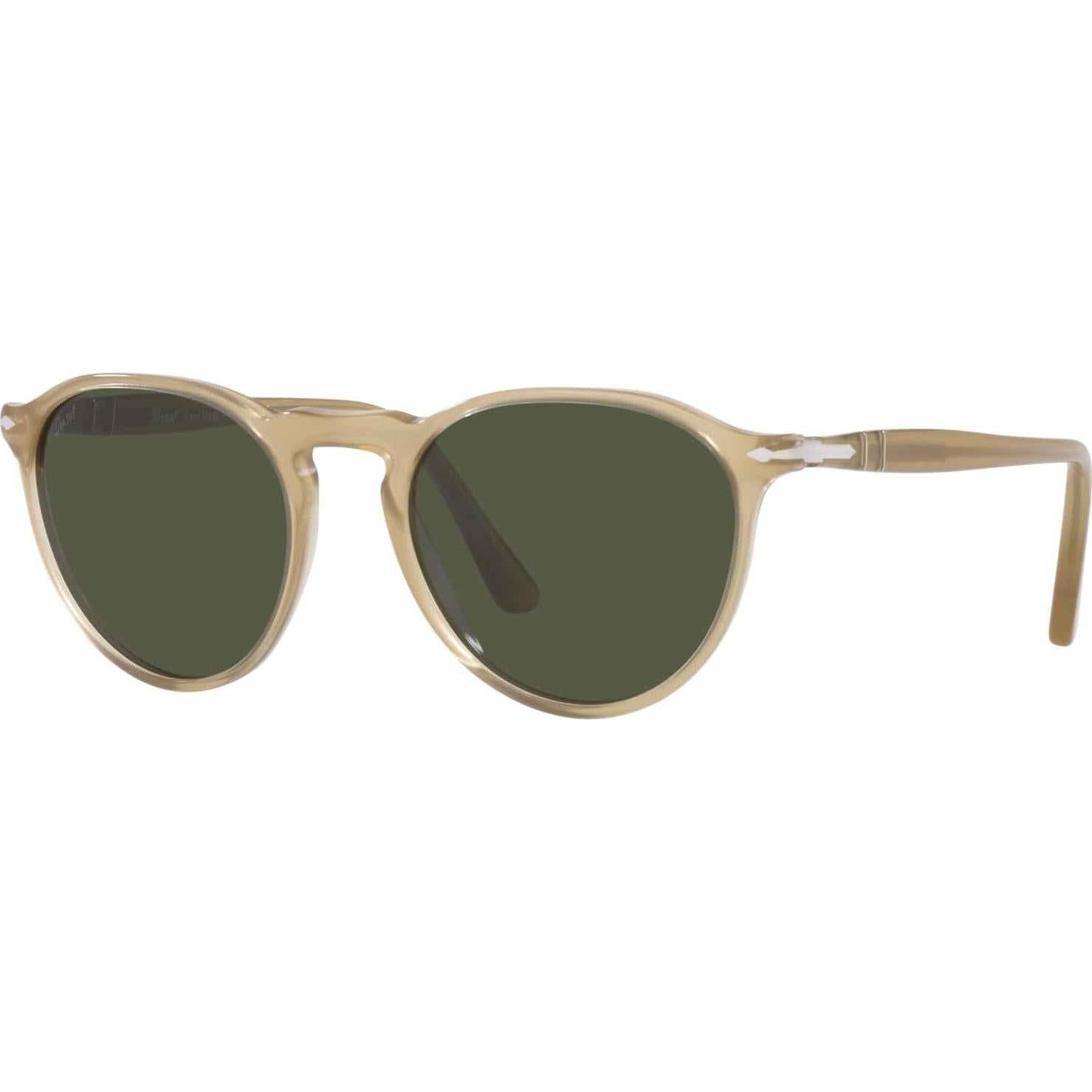Gafas de Sol Redondas Persol PO3286S Ópalo Beige Verde 100% UV