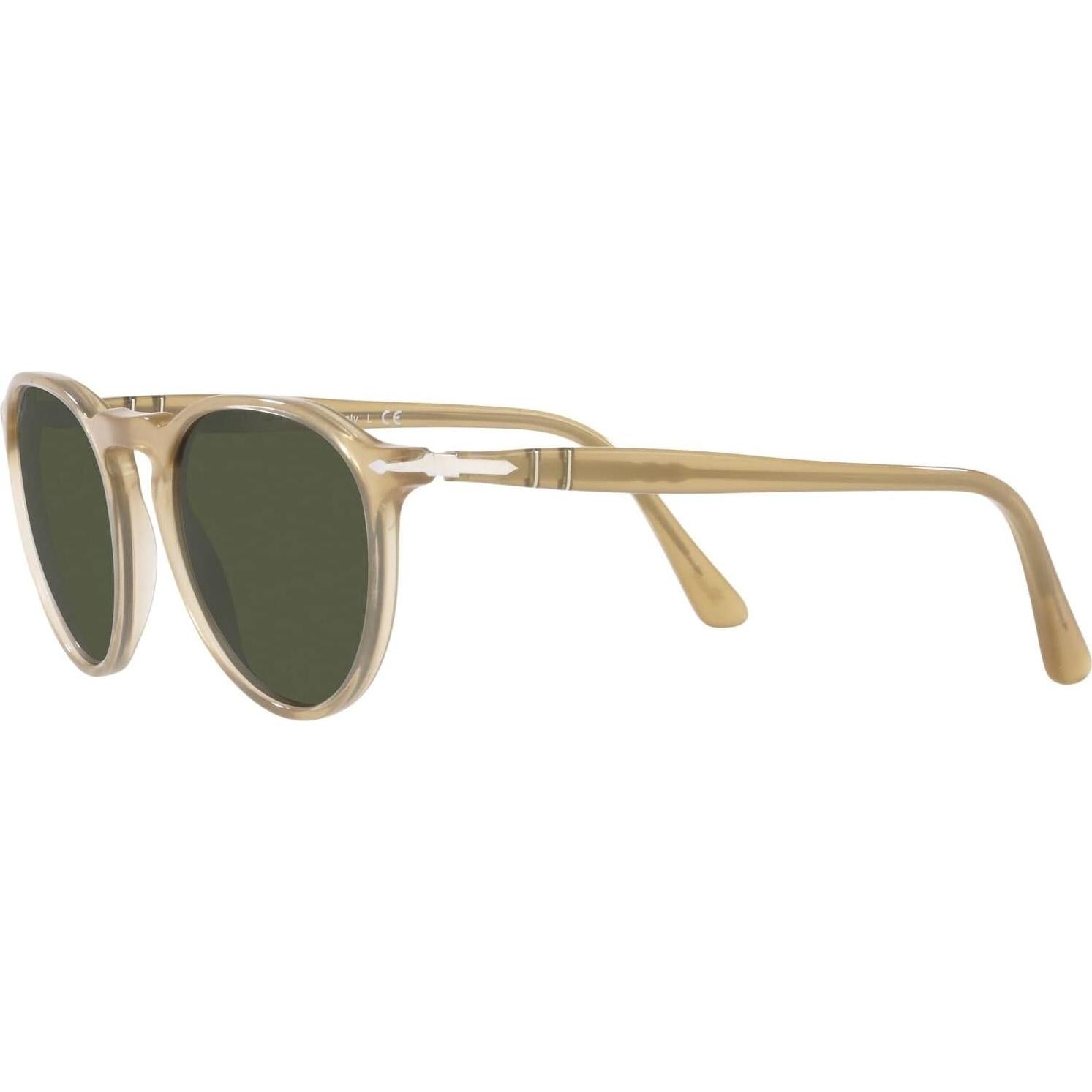 Gafas de Sol Redondas Persol PO3286S Ópalo Beige Verde 100% UV