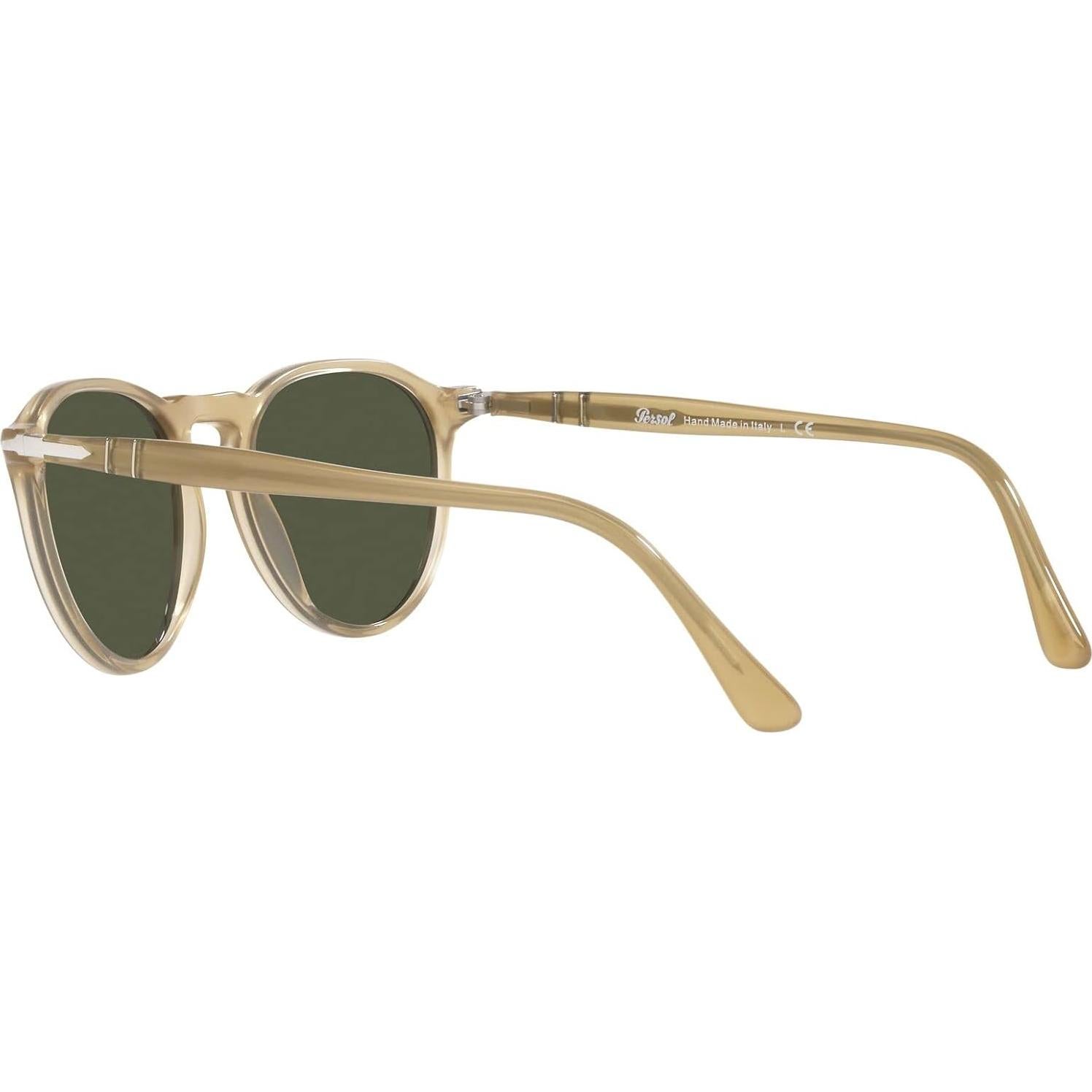 Gafas de Sol Redondas Persol PO3286S Ópalo Beige Verde 100% UV