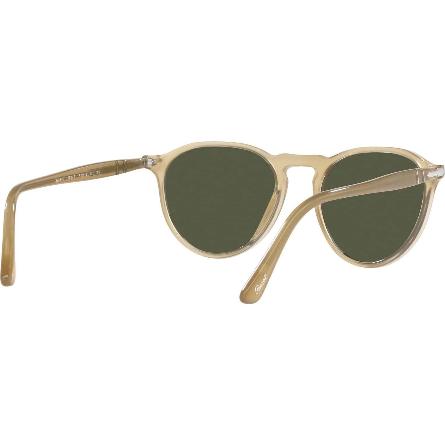Gafas de Sol Redondas Persol PO3286S Ópalo Beige Verde 100% UV