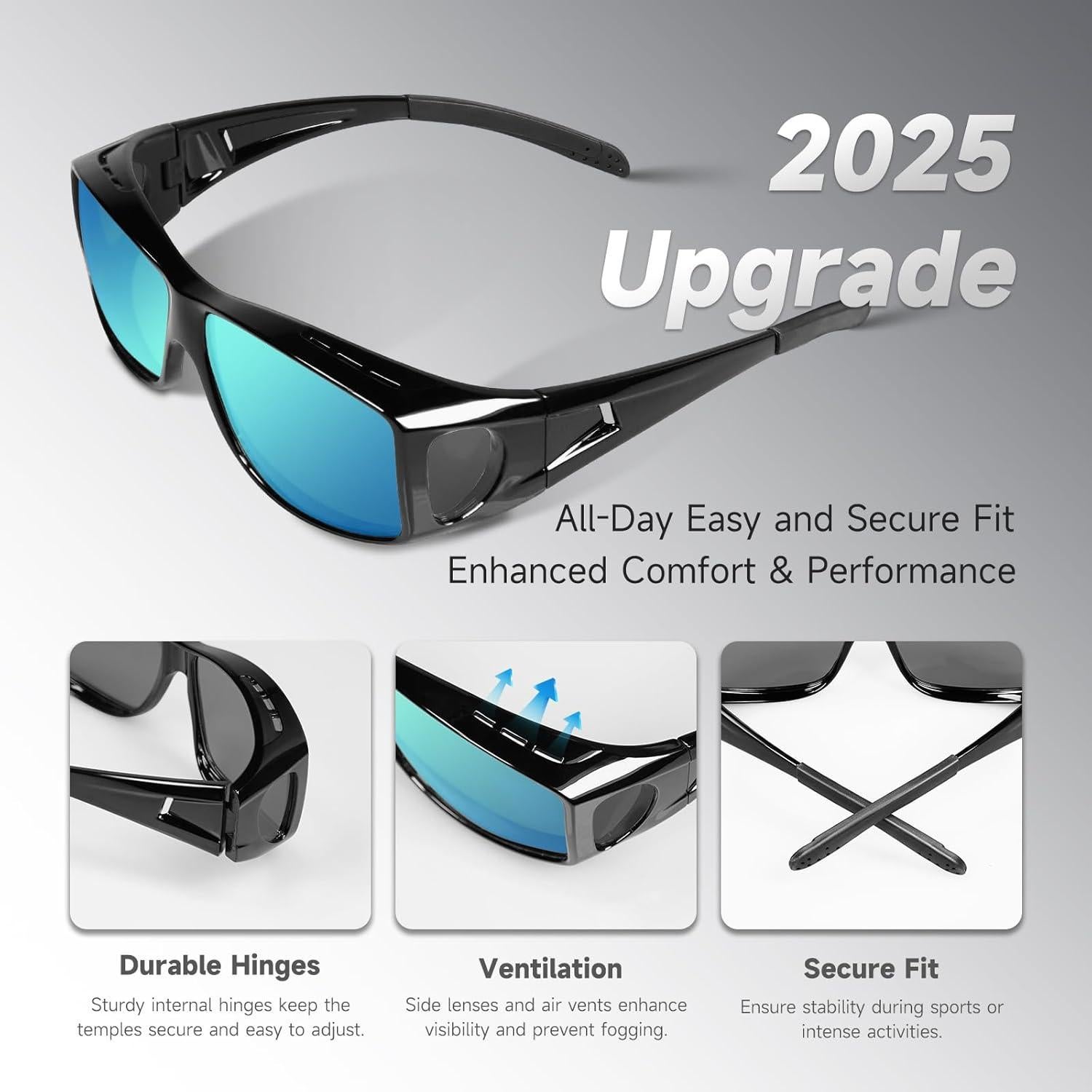 Gafas de sol polarizadas TR90 para hombres y mujeres UV400