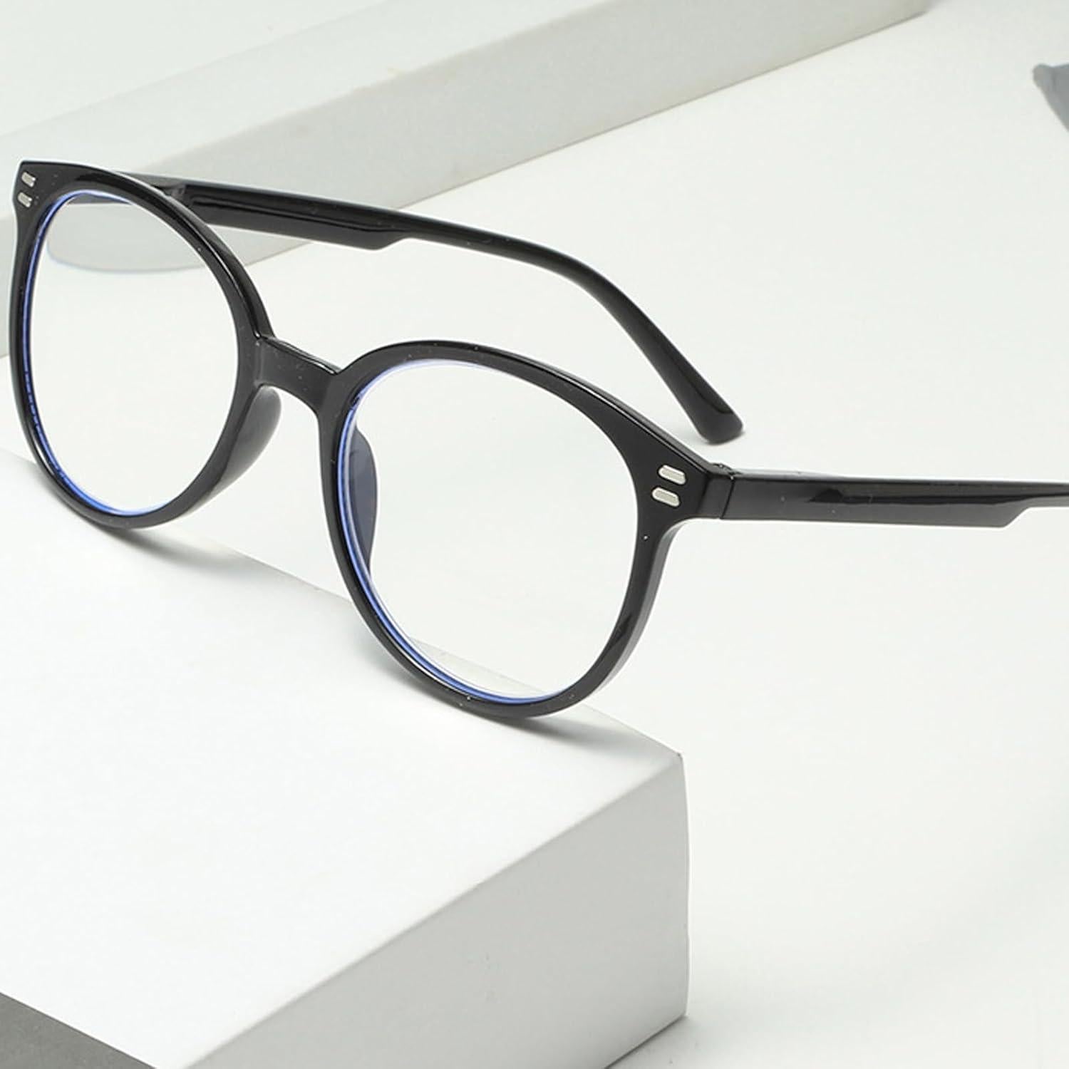 Gafas de lectura redondas retro 3 pack bloqueo luz azul 1.5x