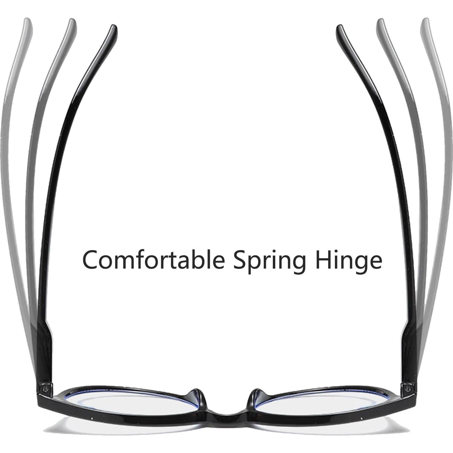 Gafas de lectura redondas retro 3 pack bloqueo luz azul 1.5x