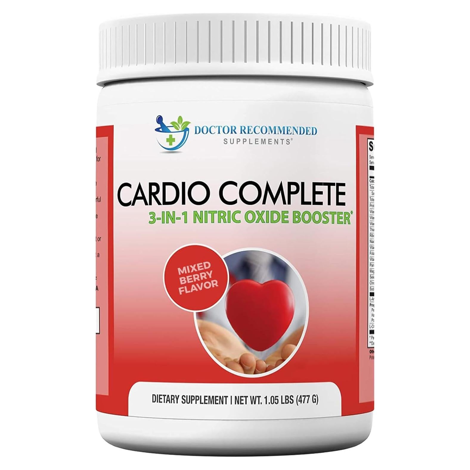 Cardio Complete - Suplemento en polvo 3 en 1 L-Arginina 5000mg